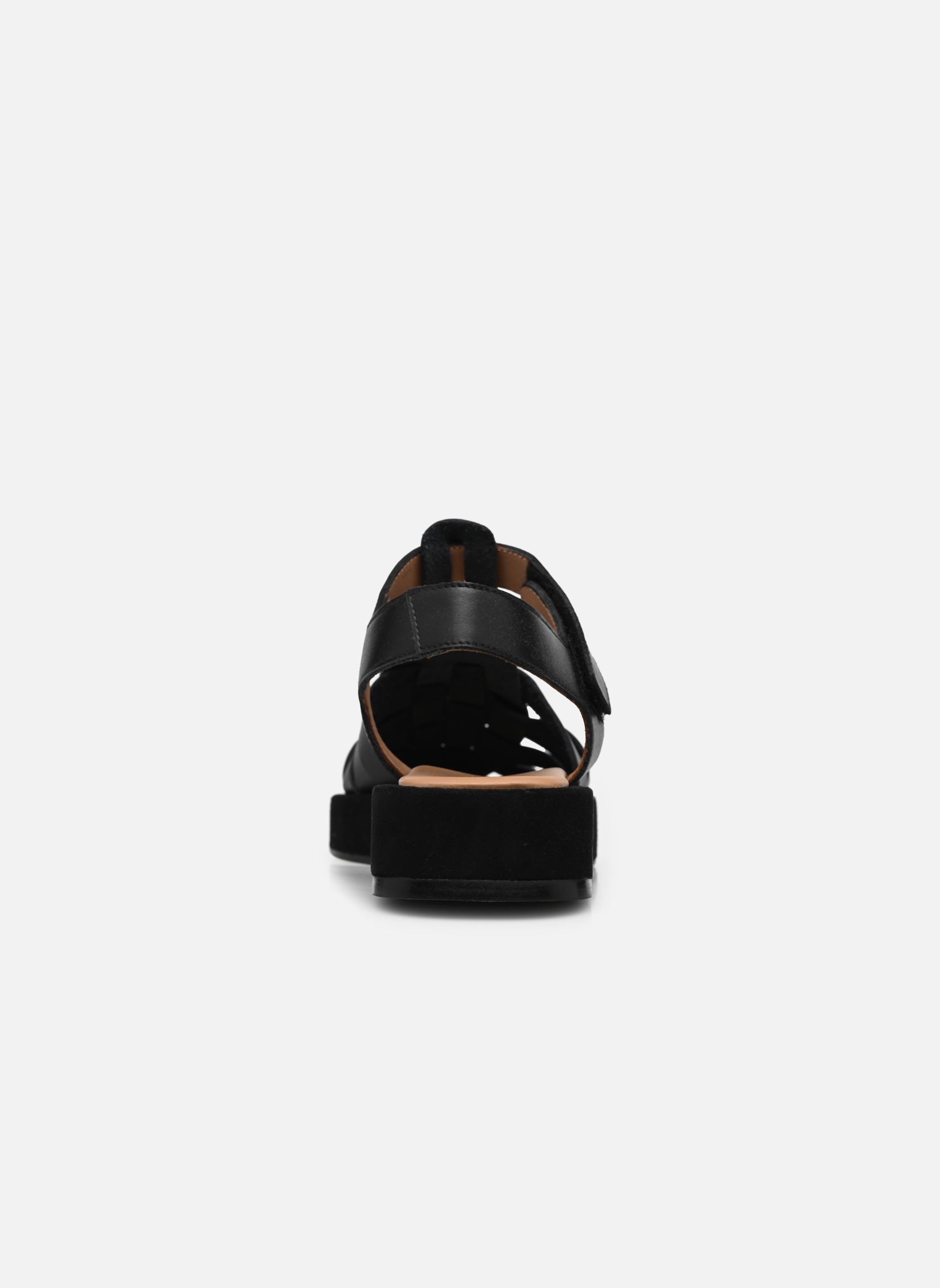 Sandales compensées et plateformes Gigi femme noir Flattered Sandales compensées et plateformes Gigi femme noir BLACK LEATHER