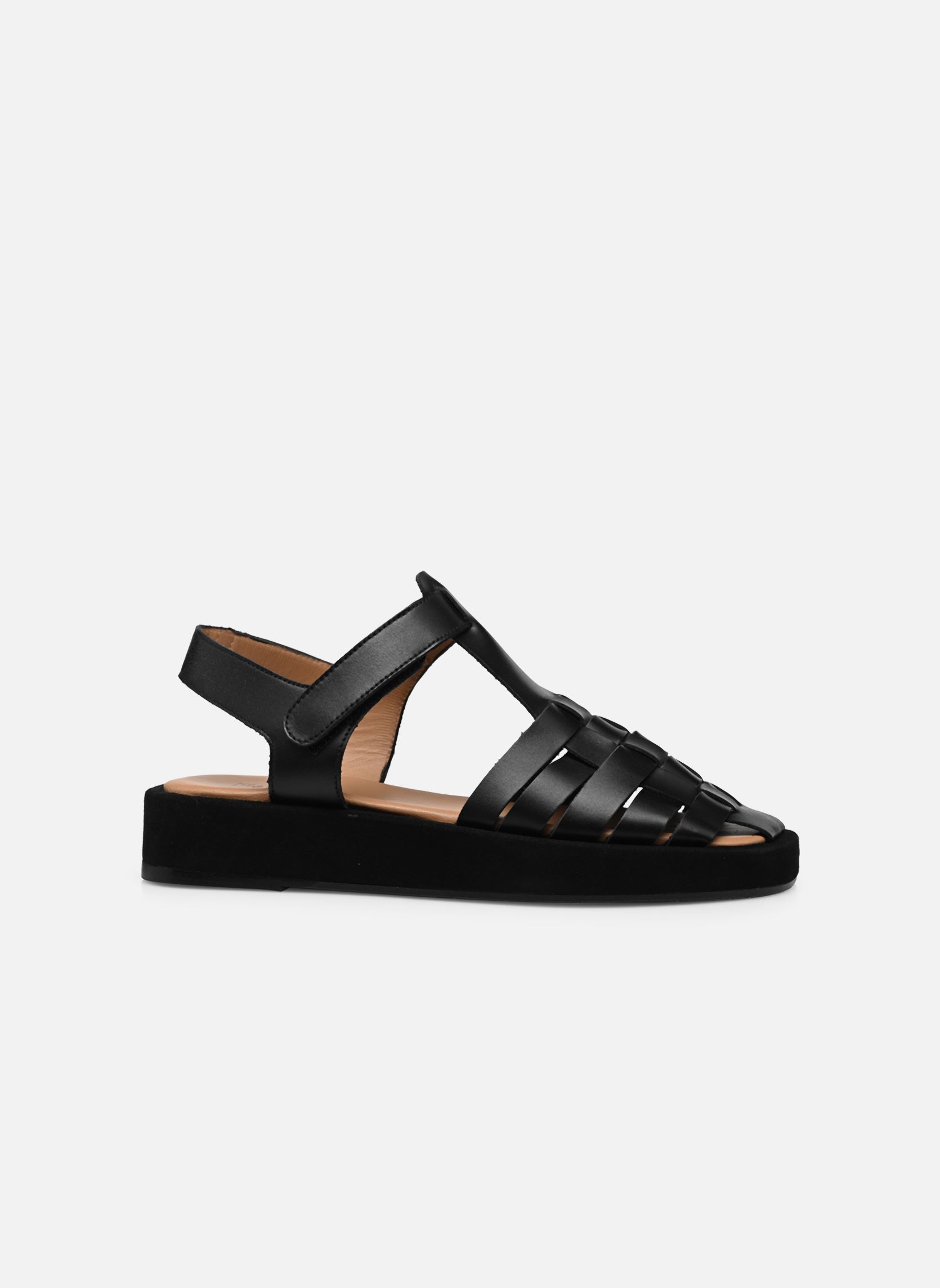 Sandales compensées et plateformes Gigi femme noir Flattered Sandales compensées et plateformes Gigi femme noir BLACK LEATHER
