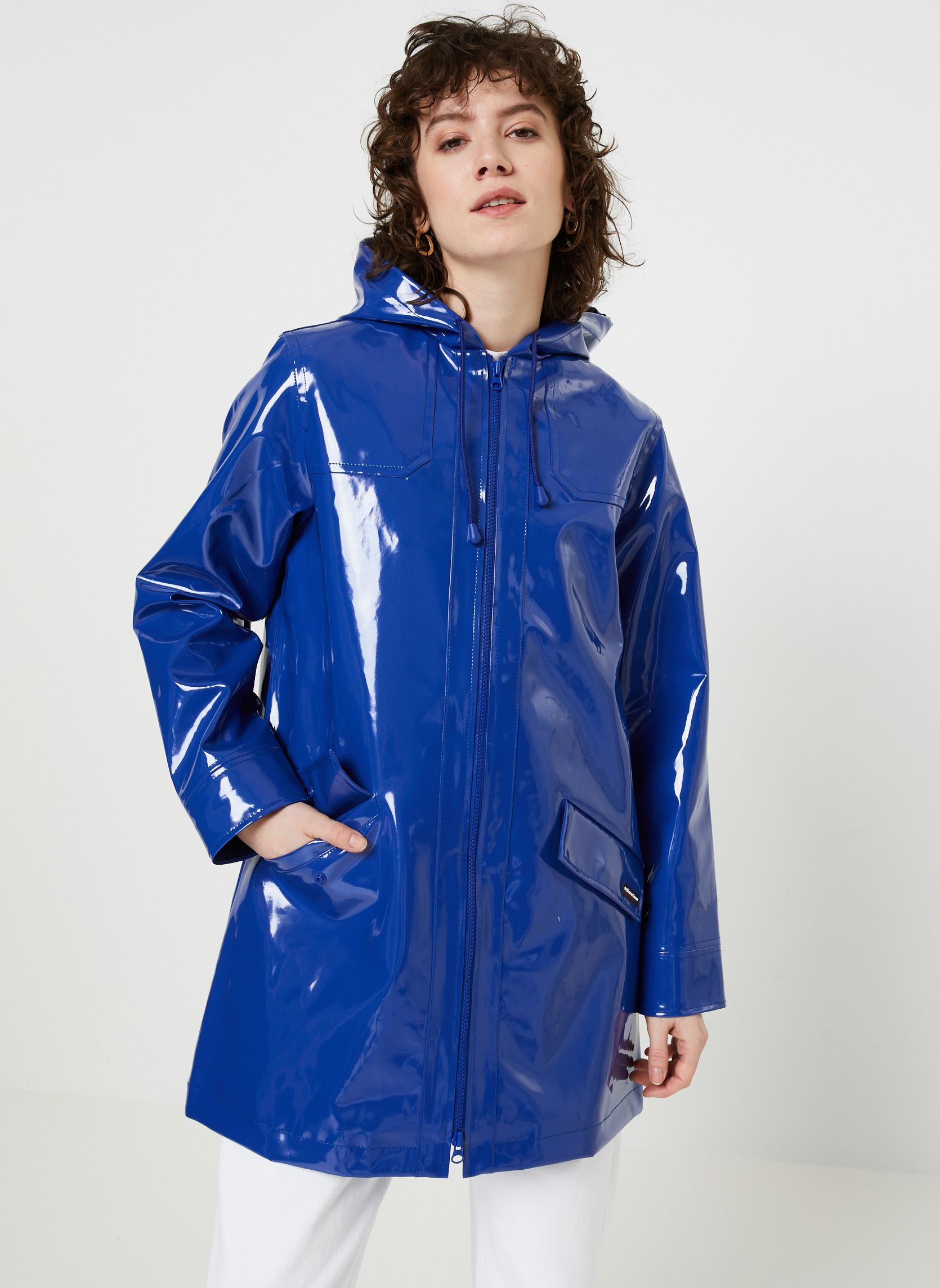 Parka Imperméable Femme Imperméable Bleu Marine Femme Decathlon