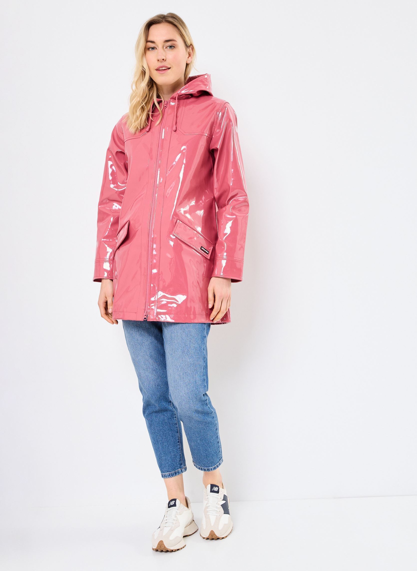 Imperméable Femme Rose – Taille M, Nylon, Imperméable, Occasion Très Bon état