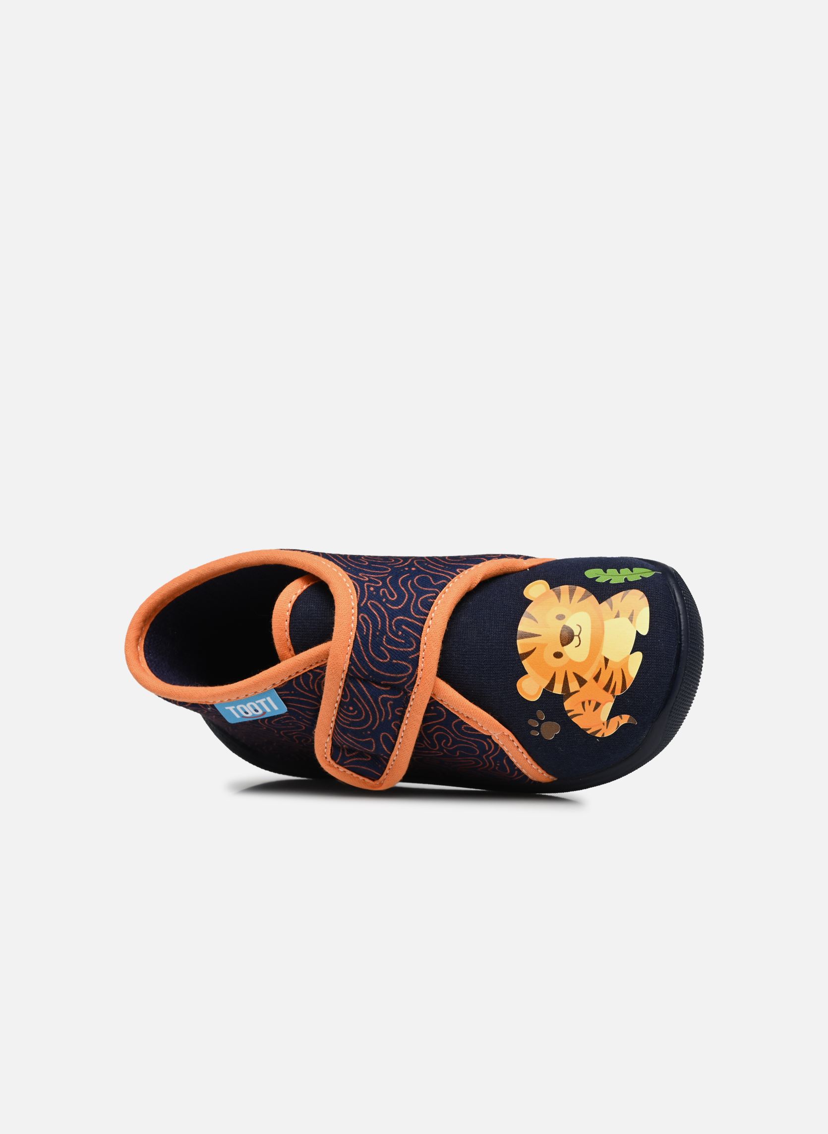 Pantoffels GALIA TR 1021 jongens blauw Tooti Pantoffels GALIA TR 1021 jongens blauw MARINE/MNE ORANGE