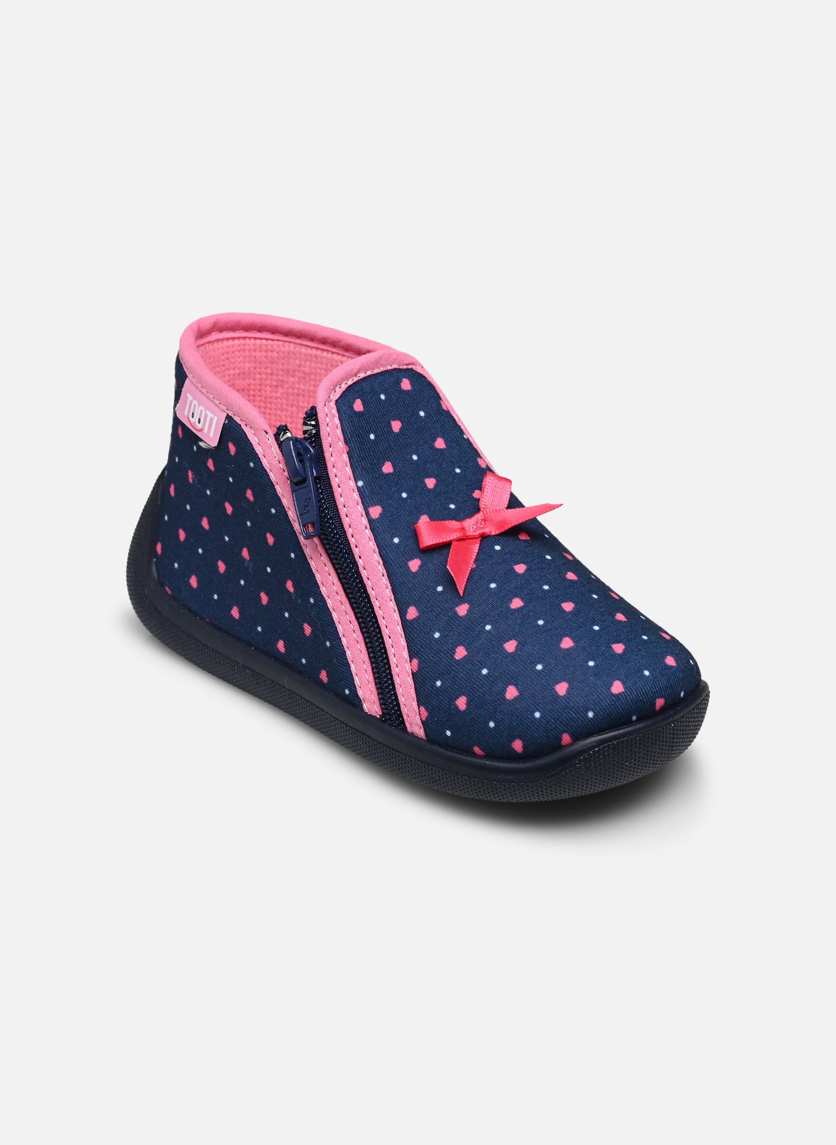 Chaussons GRAFF EC 0028 fille bleu Tooti Chaussons GRAFF EC 0028 fille bleu MARINE FUCHSIA