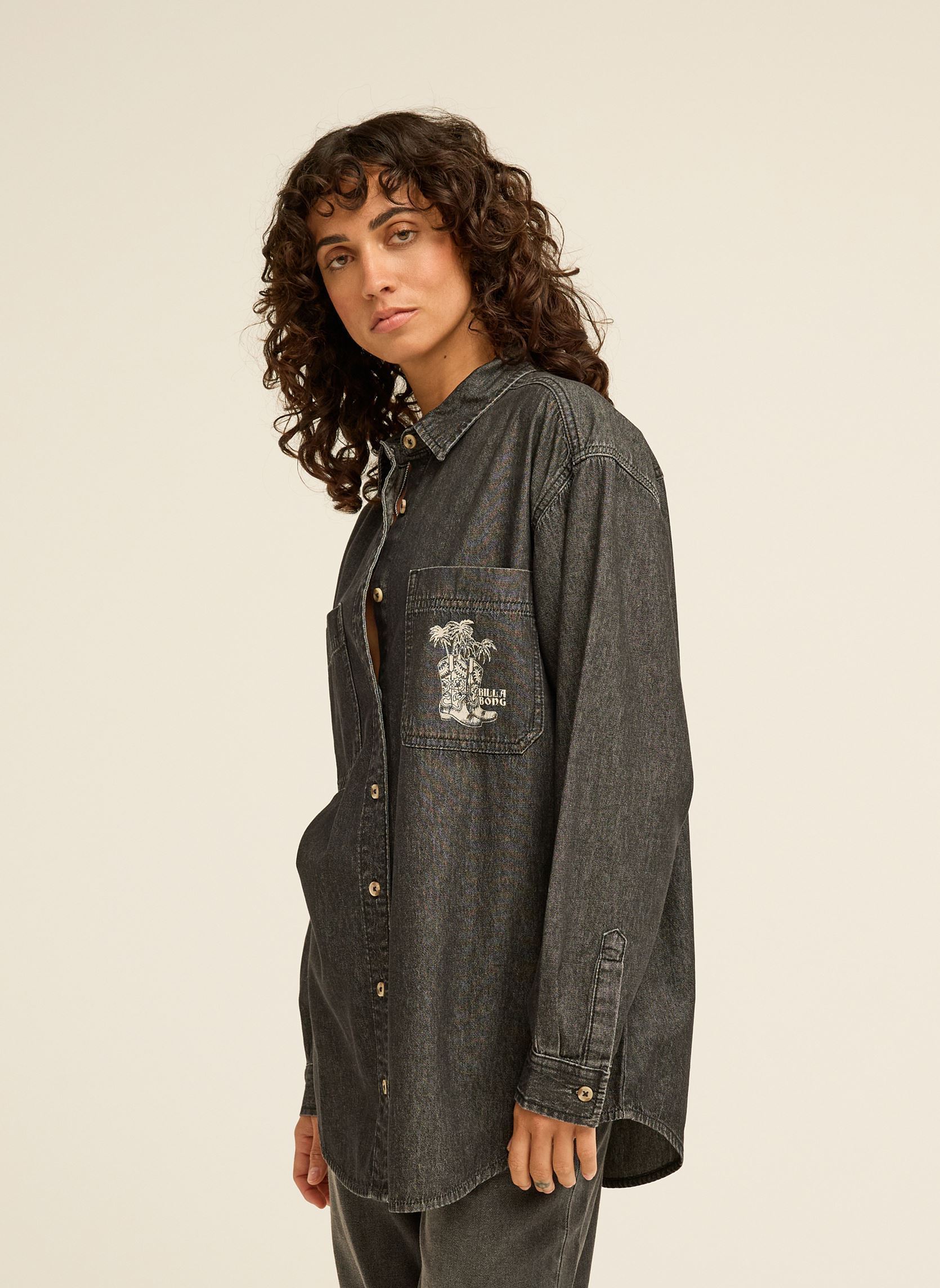Chemises Down The Coast femme noir Billabong Chemises Down The Coast femme noir BLACK RINSE