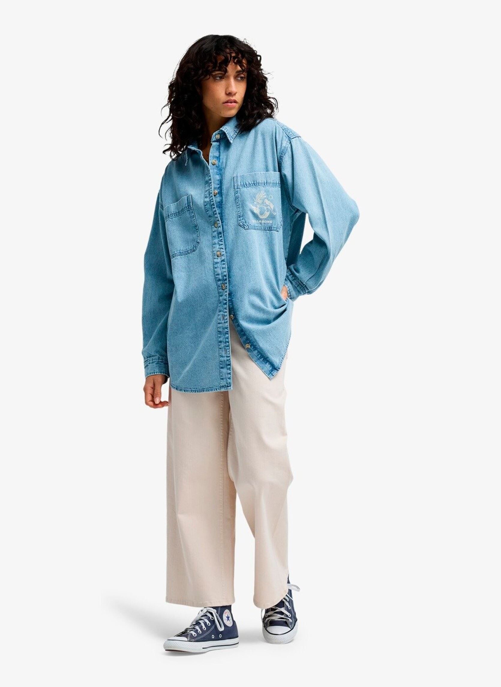 Chemises Down The Coast femme bleu Billabong Chemises Down The Coast femme bleu WASHED BLUE