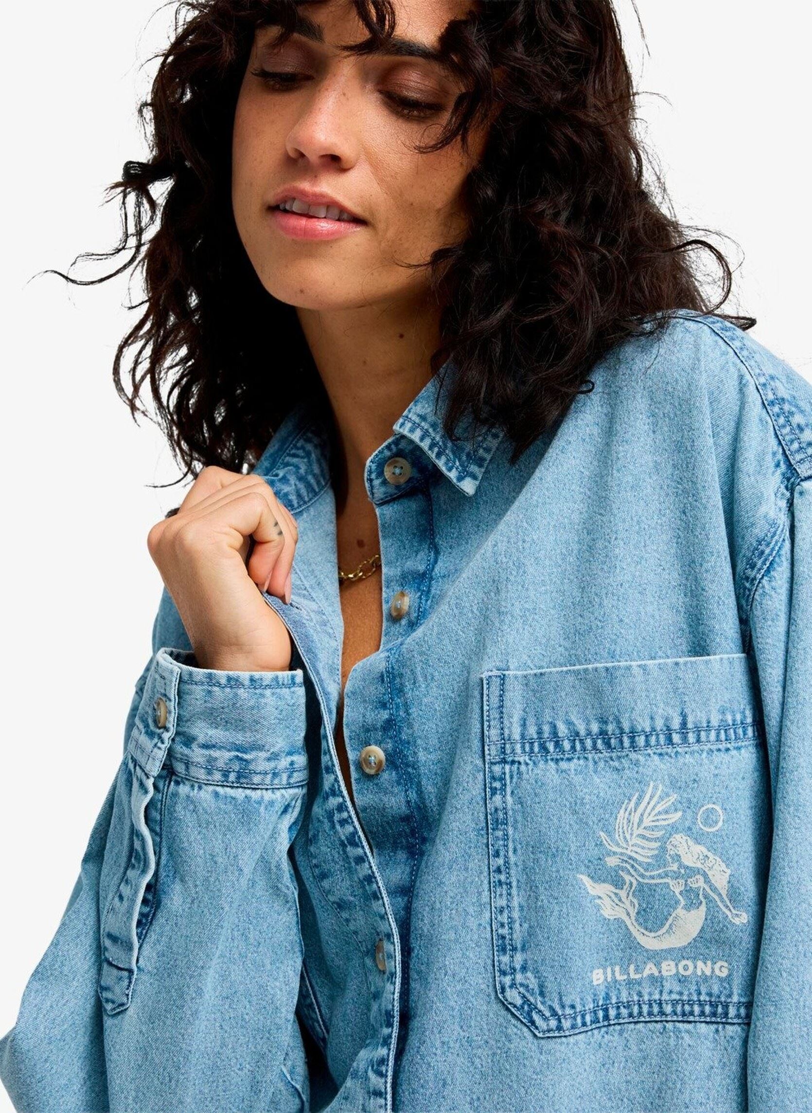 Chemises Down The Coast femme bleu Billabong Chemises Down The Coast femme bleu WASHED BLUE