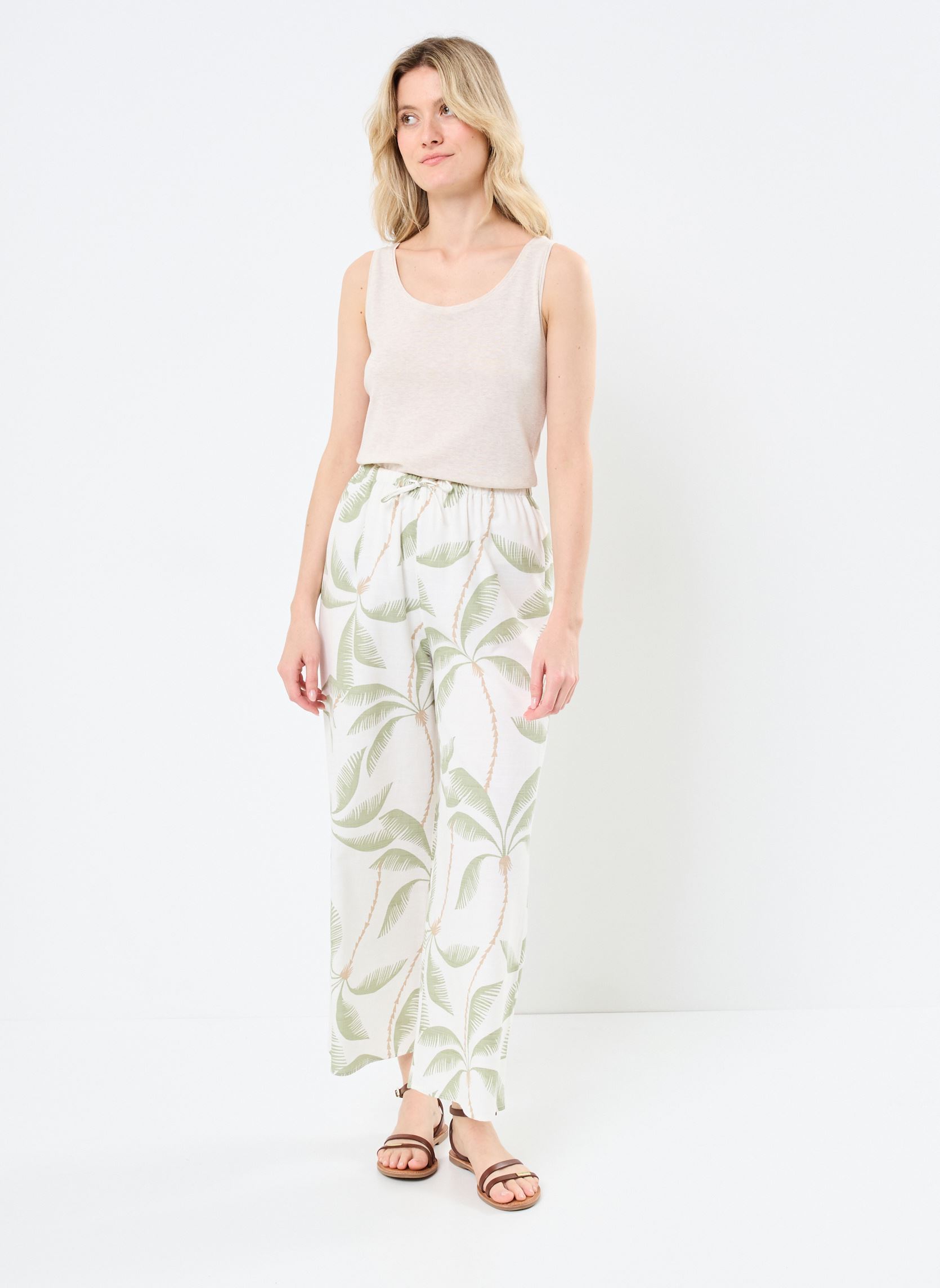 Pantalons larges Beach Spirit femme blanc Billabong Pantalons larges Beach Spirit femme blanc SALT CRYSTAL
