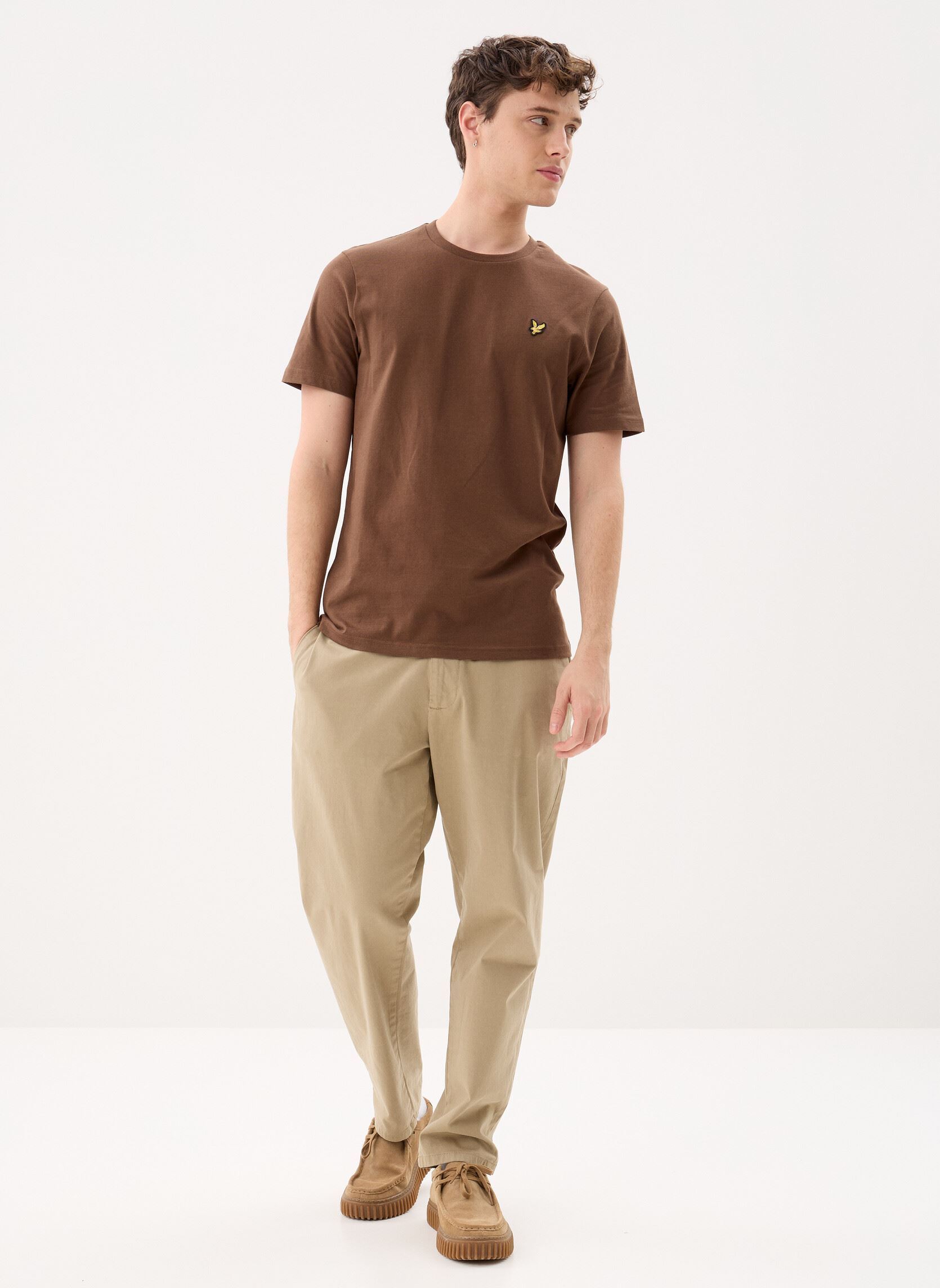 Tee-shirts Plain Tshirt homme marron Lyle & Scott Tee-shirts Plain Tshirt homme marron BOTTLE BROWN