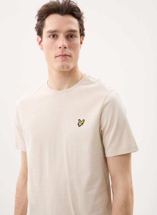 Lyle & Scott T-Shirts Plain Tshirt herren beige