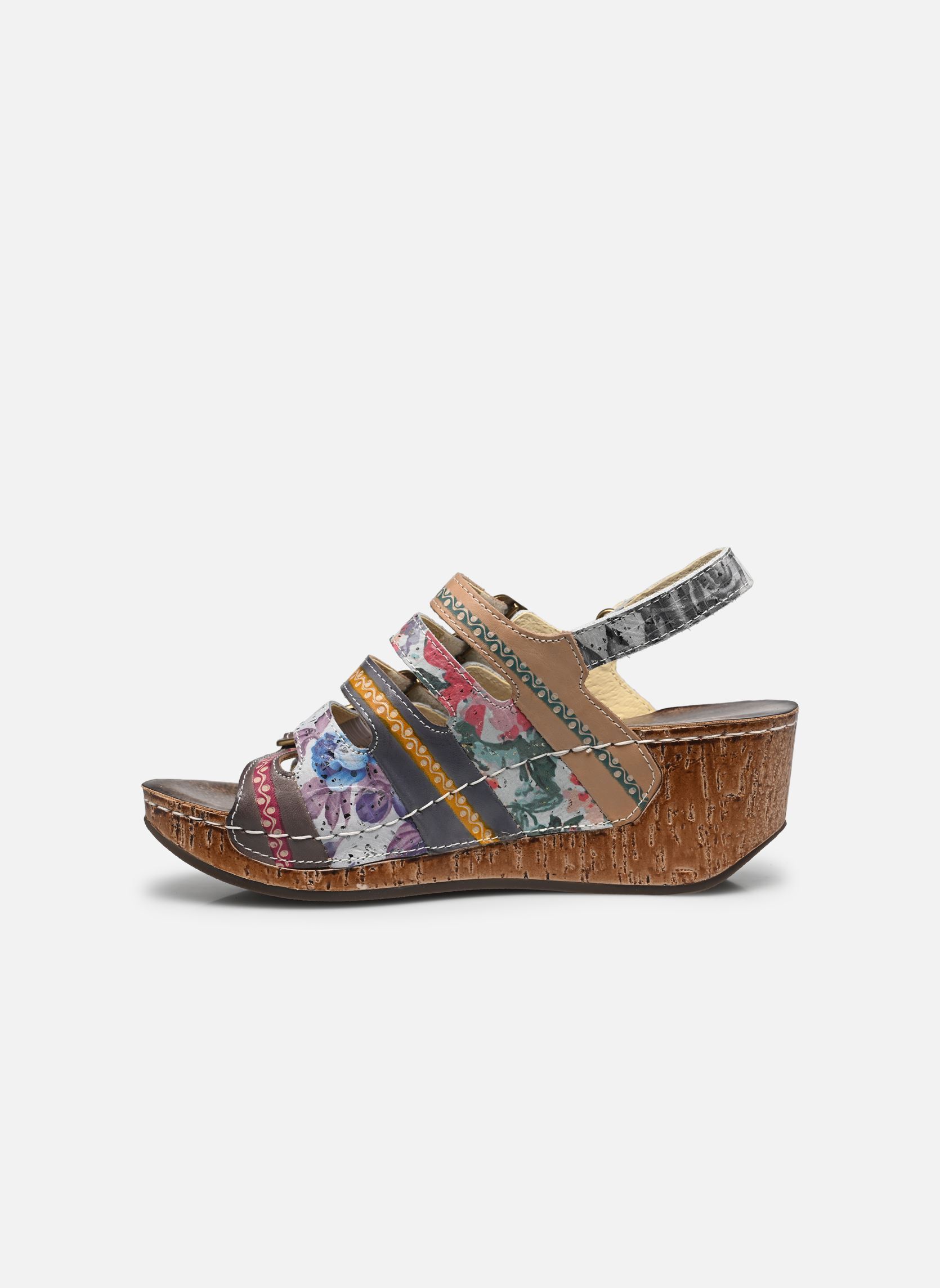 Sandalias y plataformas de cuña Dino 0523 mujer multicolor Laura Vita Sandalias y plataformas de cuña Dino 0523 mujer multicolor Gris