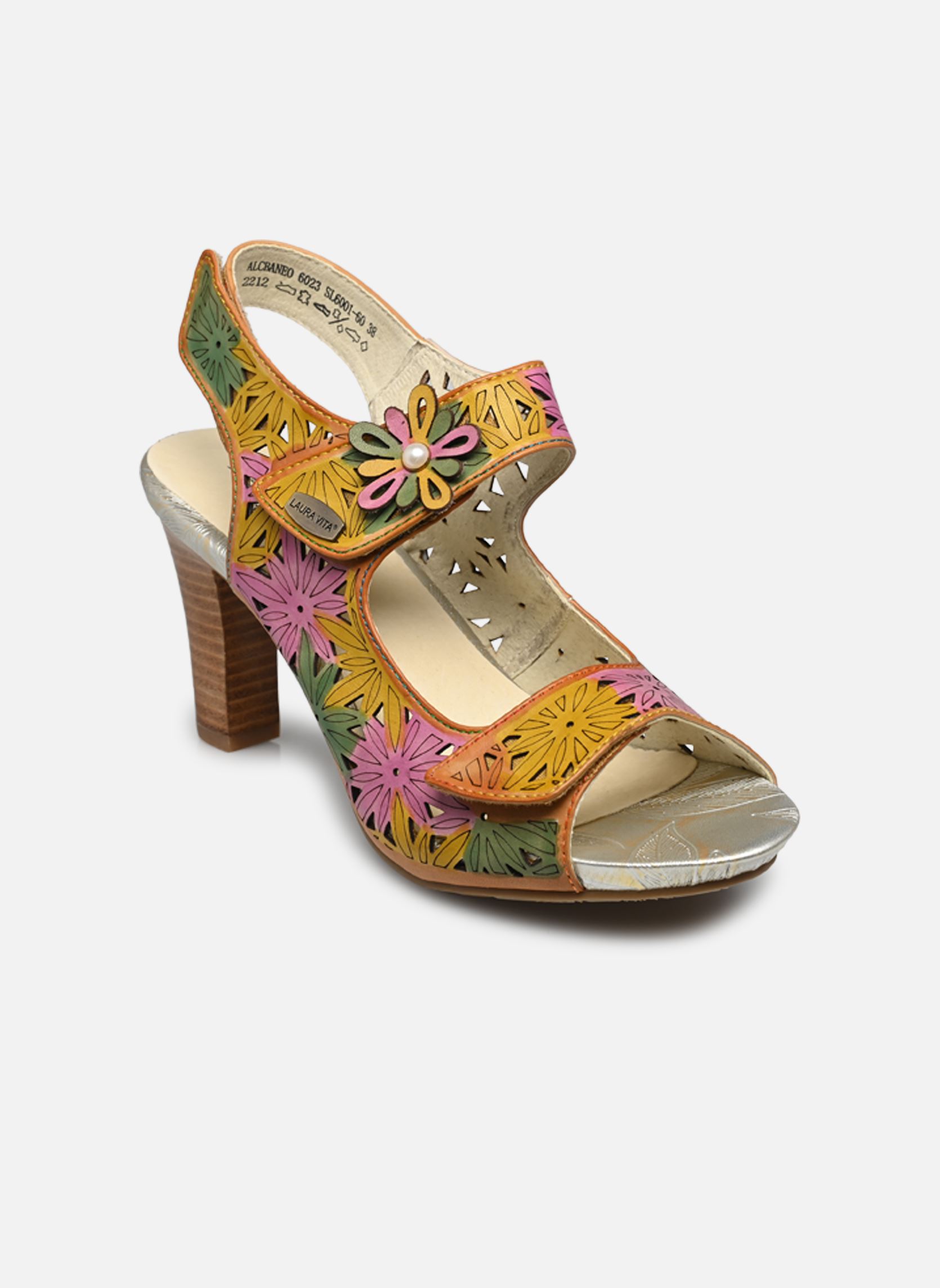 Sandalias Alcbaneo 6023 mujer multicolor Laura Vita Sandalias Alcbaneo 6023 mujer multicolor Camel