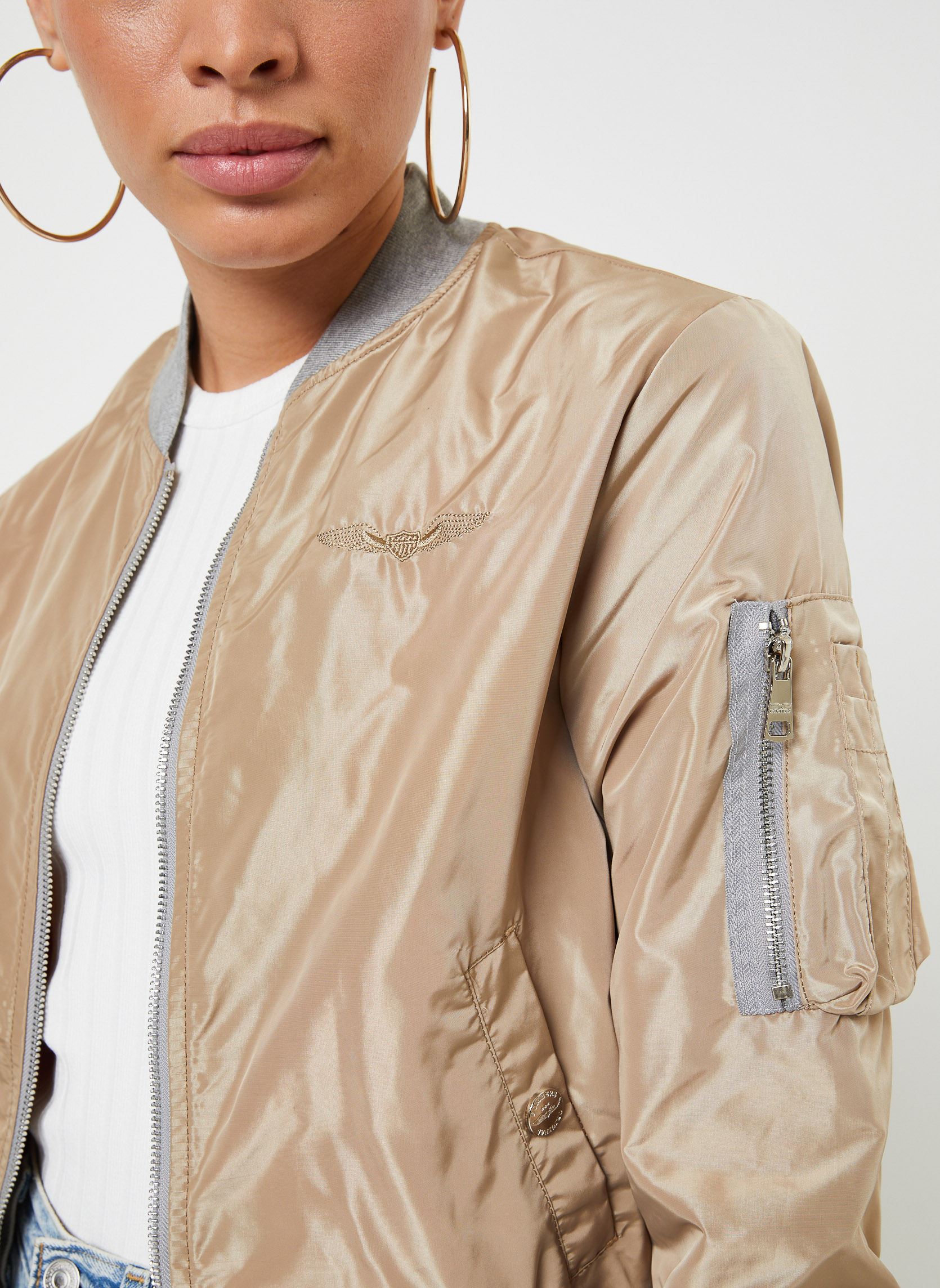 Blousons Ma1 Women femme beige Bombers Original Blousons Ma1 Women femme beige BEIGE