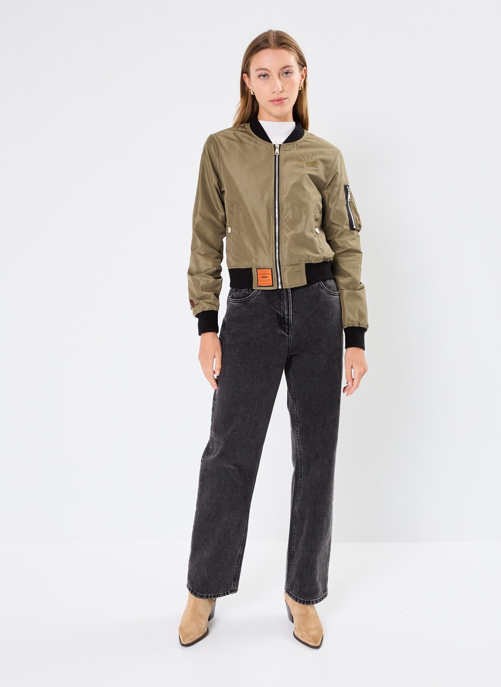 Bomberjacks Ma1 Women dames groen Bombers Original Bomberjacks Ma1 Women dames groen KAKI