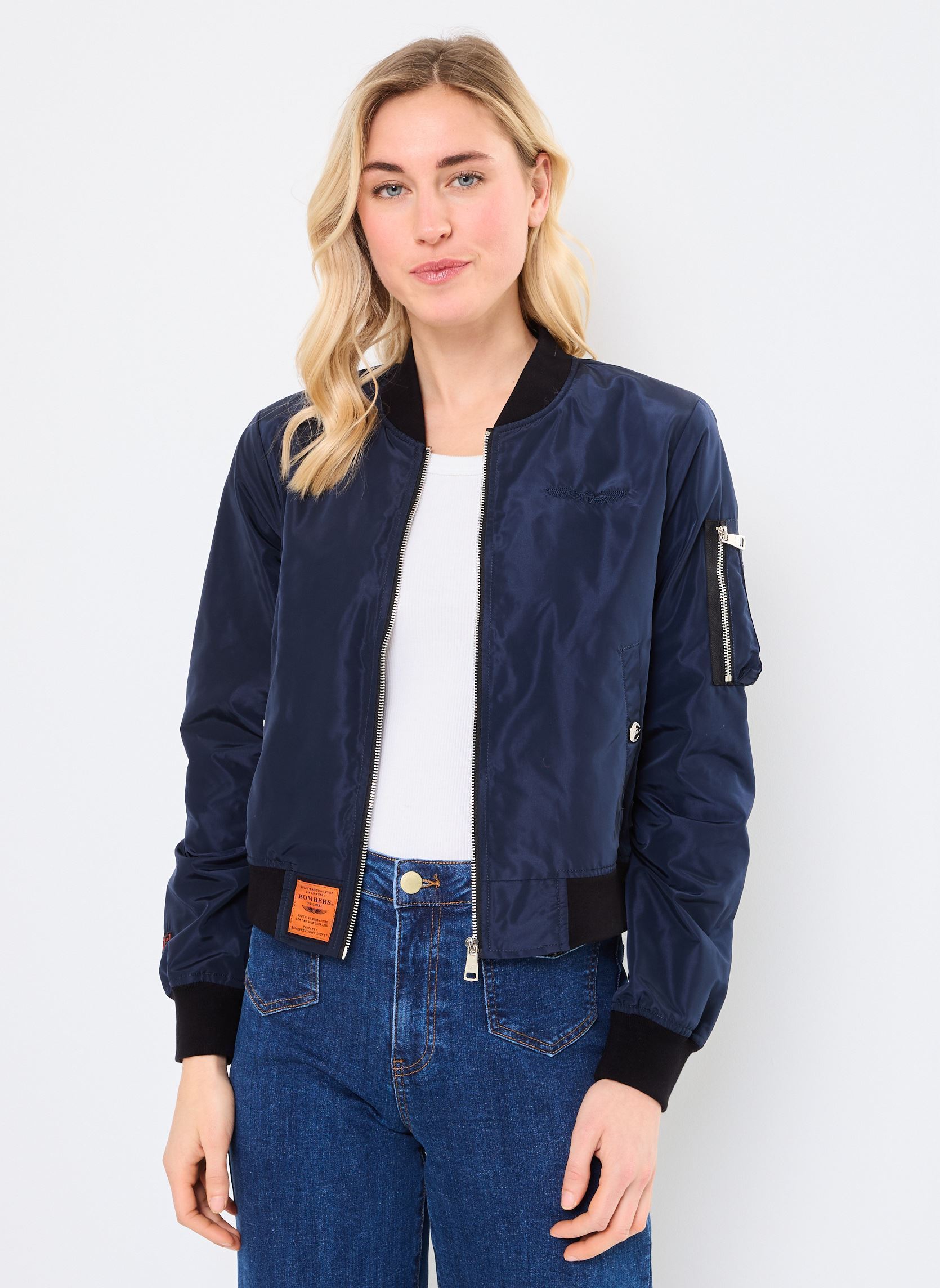 Blousons Ma1 Women femme bleu Bombers Original Blousons Ma1 Women femme bleu NAVY