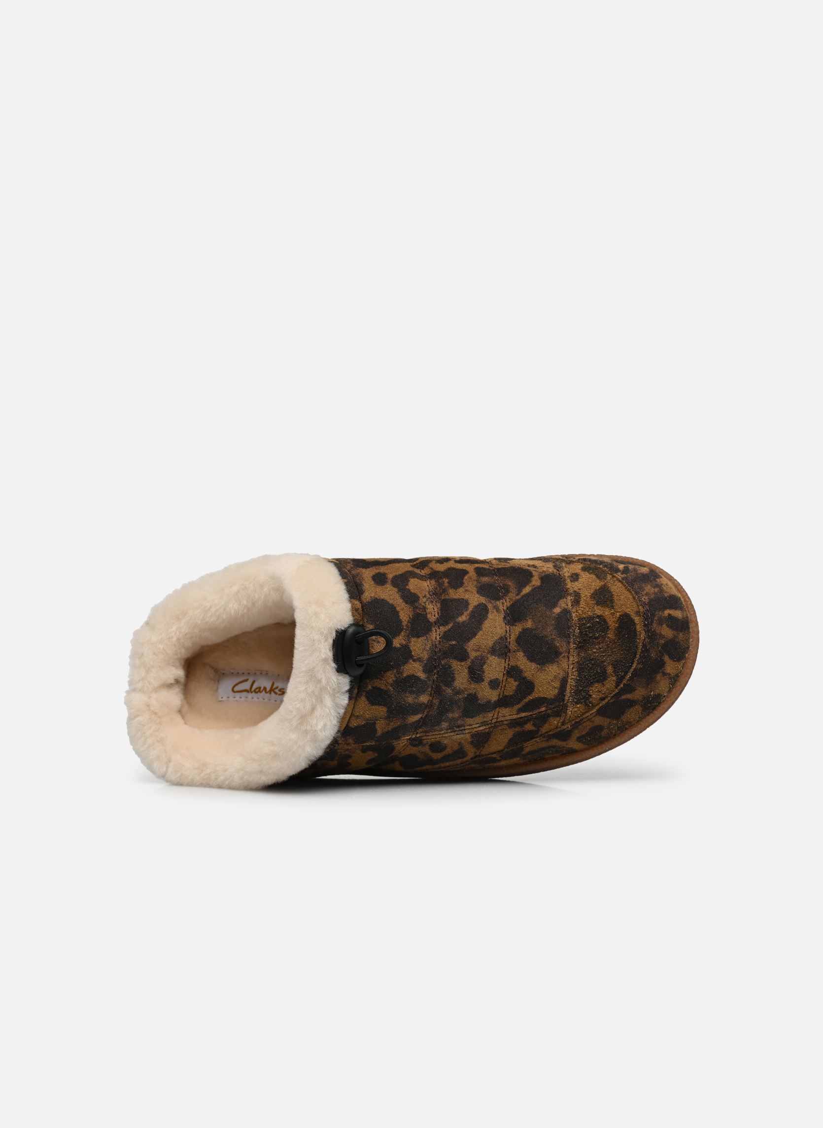 Pantoffels Pilton Mule dames bruin Clarks Pantoffels Pilton Mule dames bruin LEOPARD SUEDE