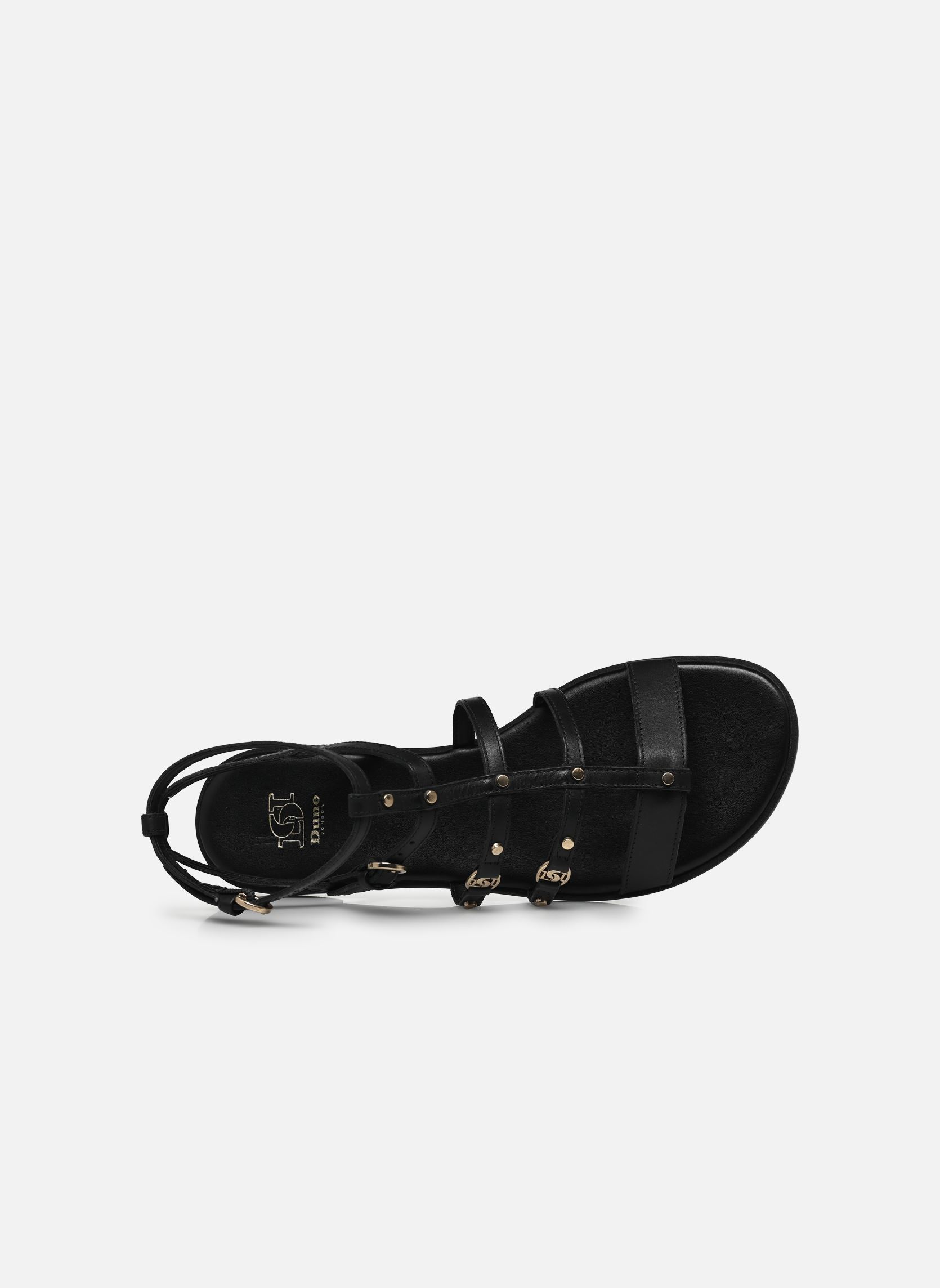 Sandalen LAKES dames zwart Dune London Sandalen LAKES dames zwart Black-Leather