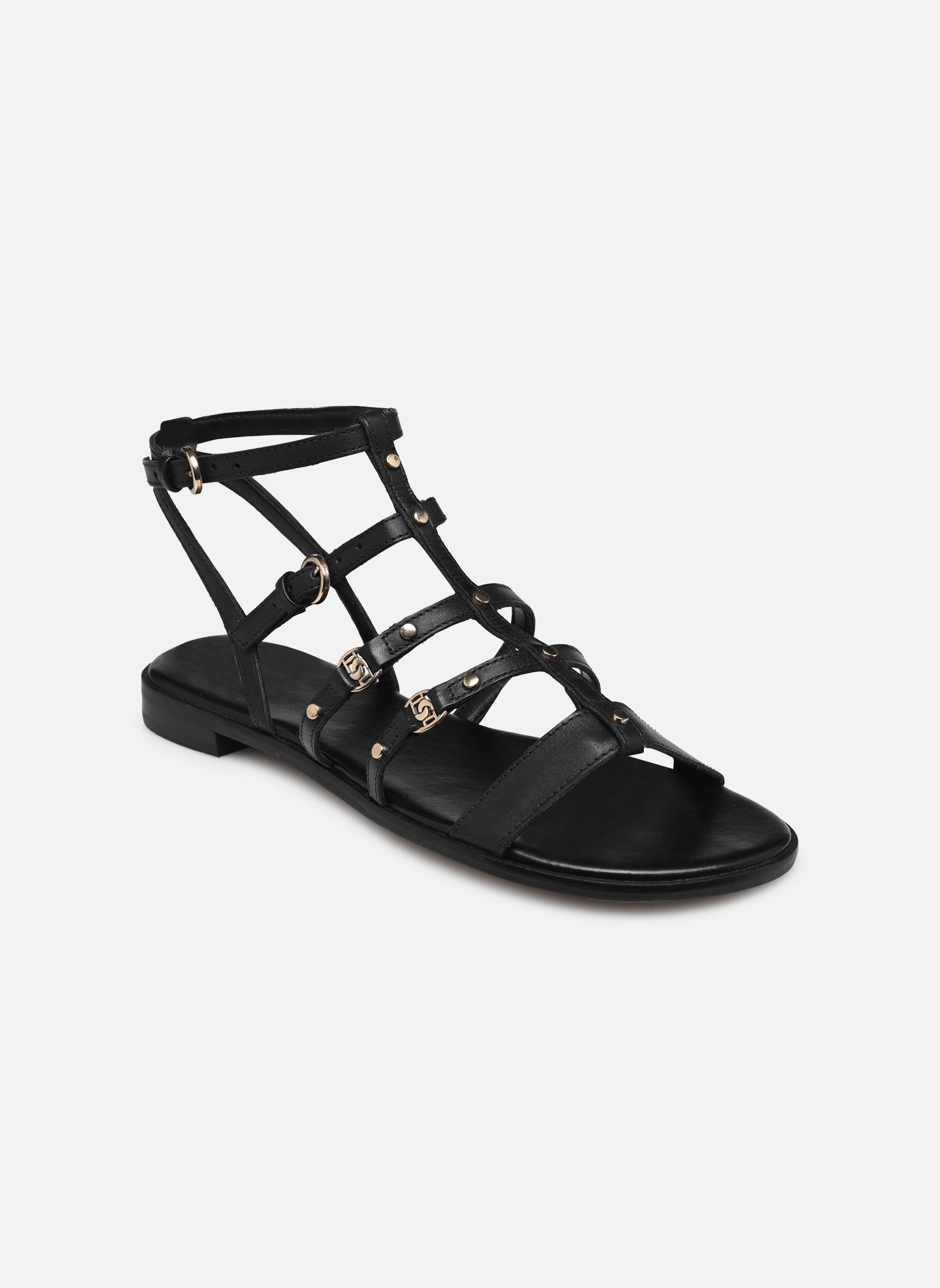 Sandalen LAKES dames zwart Dune London Sandalen LAKES dames zwart Black-Leather