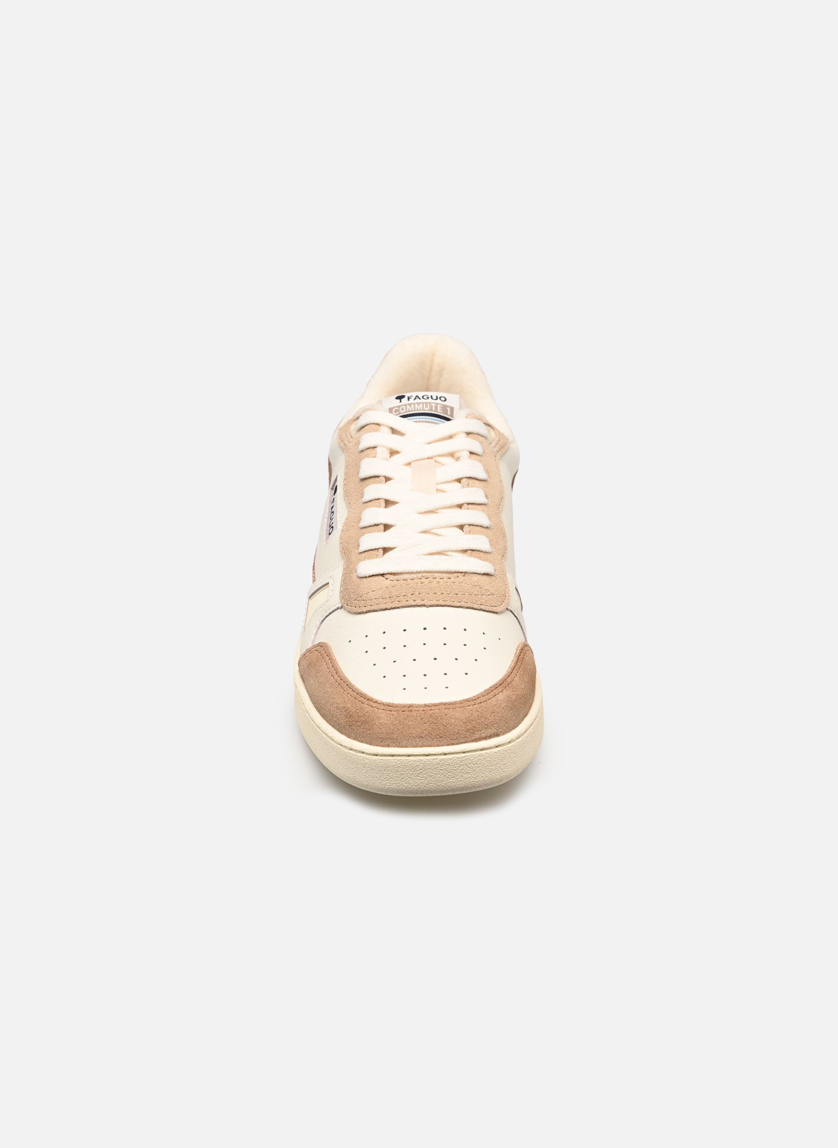 Lage sneakers COMMUTE 1 LEATHER SUEDE M heren bruin Faguo Lage sneakers COMMUTE 1 LEATHER SUEDE M heren bruin CREAM/CAMEL