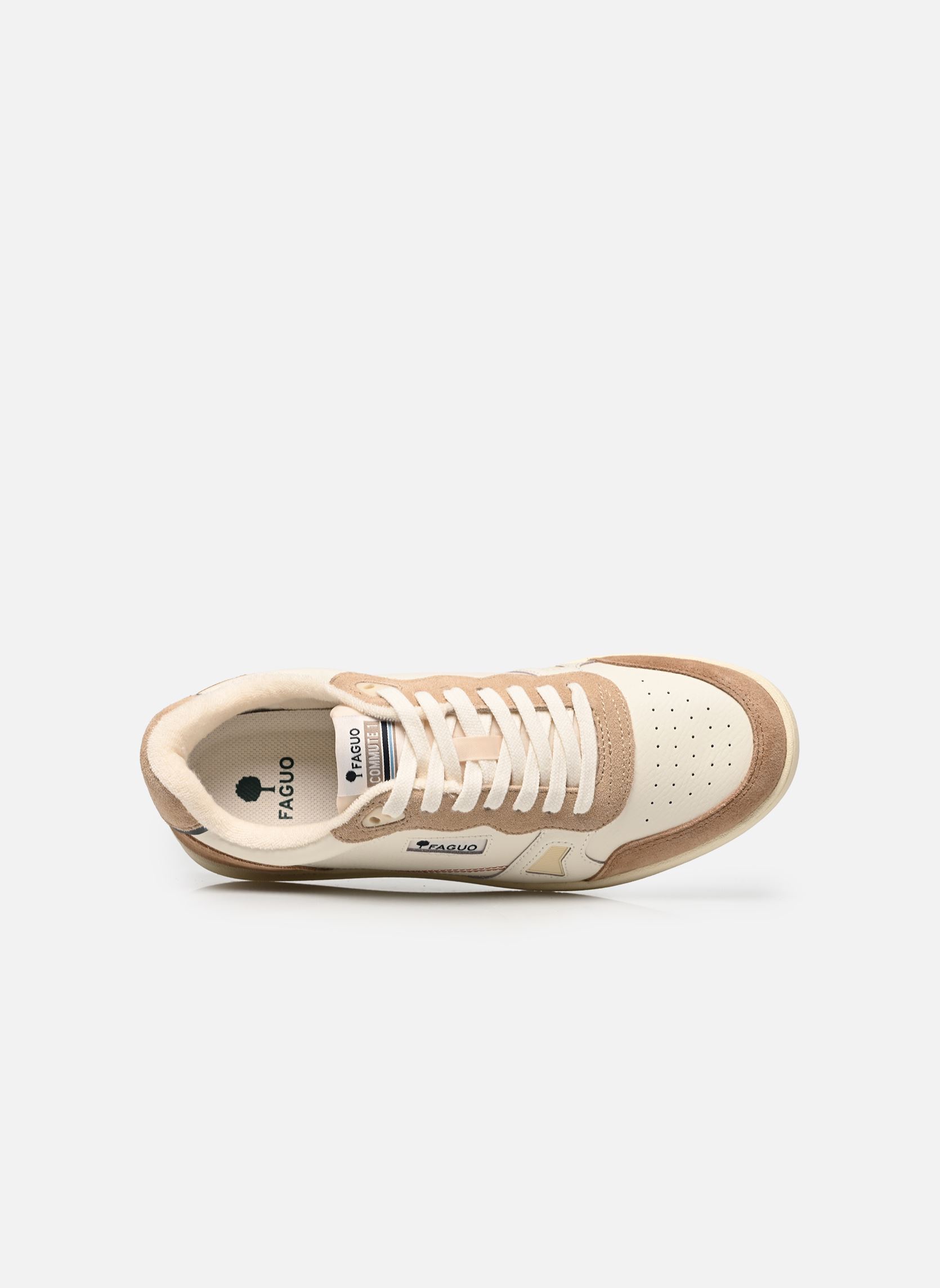 Lage sneakers COMMUTE 1 LEATHER SUEDE M heren bruin Faguo Lage sneakers COMMUTE 1 LEATHER SUEDE M heren bruin CREAM/CAMEL