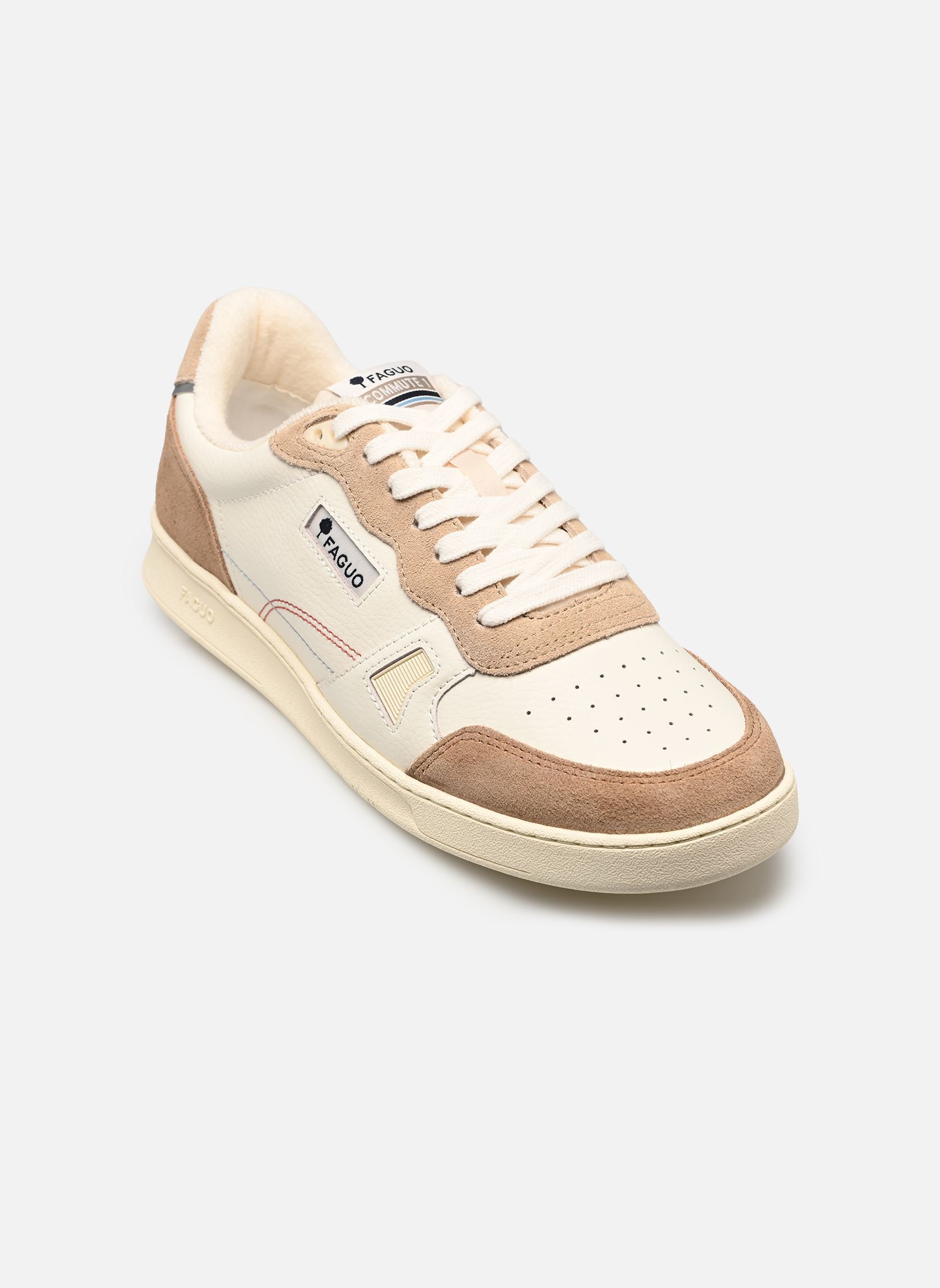 Lage sneakers COMMUTE 1 LEATHER SUEDE M heren bruin Faguo Lage sneakers COMMUTE 1 LEATHER SUEDE M heren bruin CREAM/CAMEL