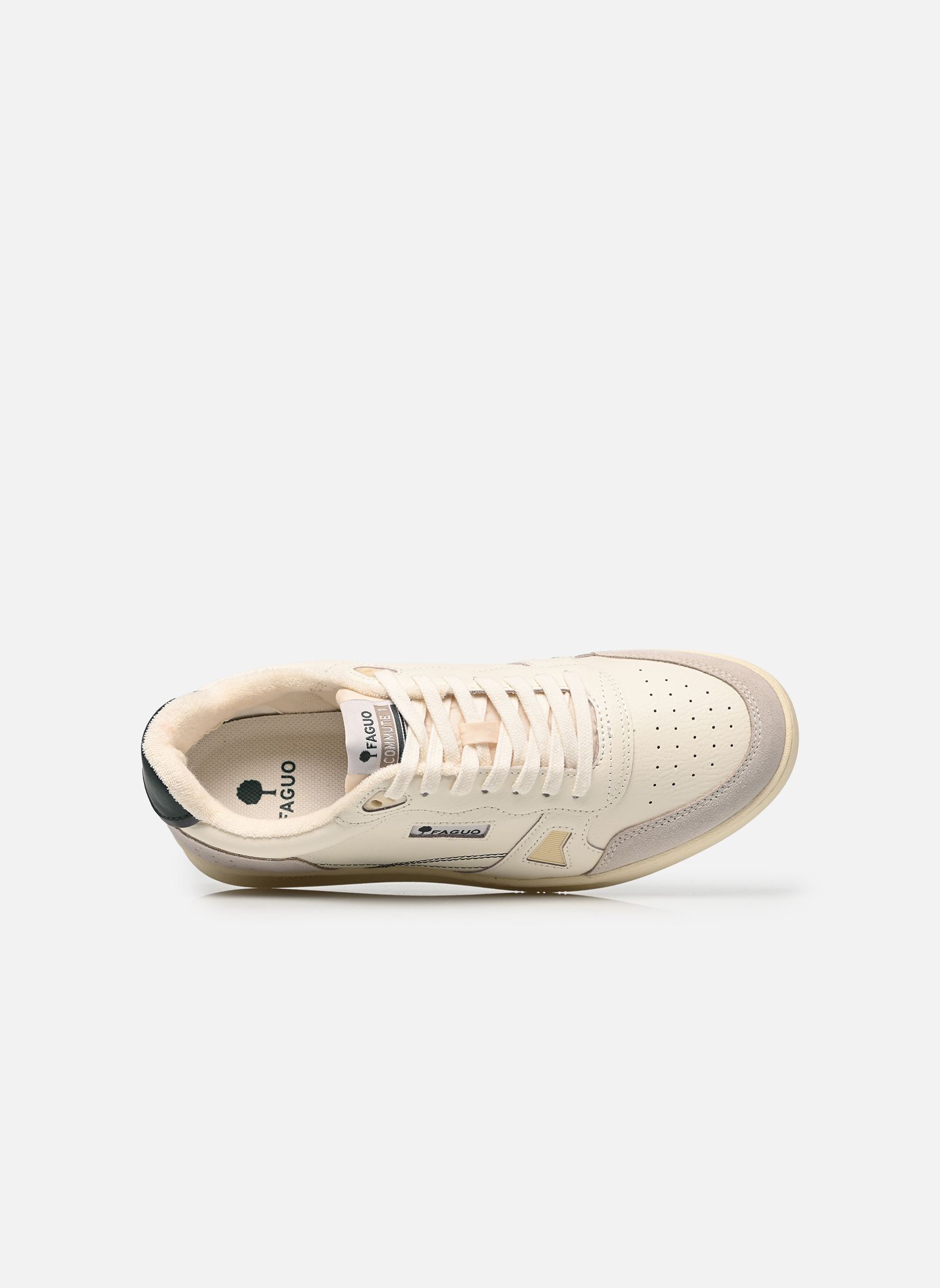 Lage sneakers COMMUTE 1 LEATHER SUEDE M heren wit Faguo Lage sneakers COMMUTE 1 LEATHER SUEDE M heren wit WHITE/GREEN