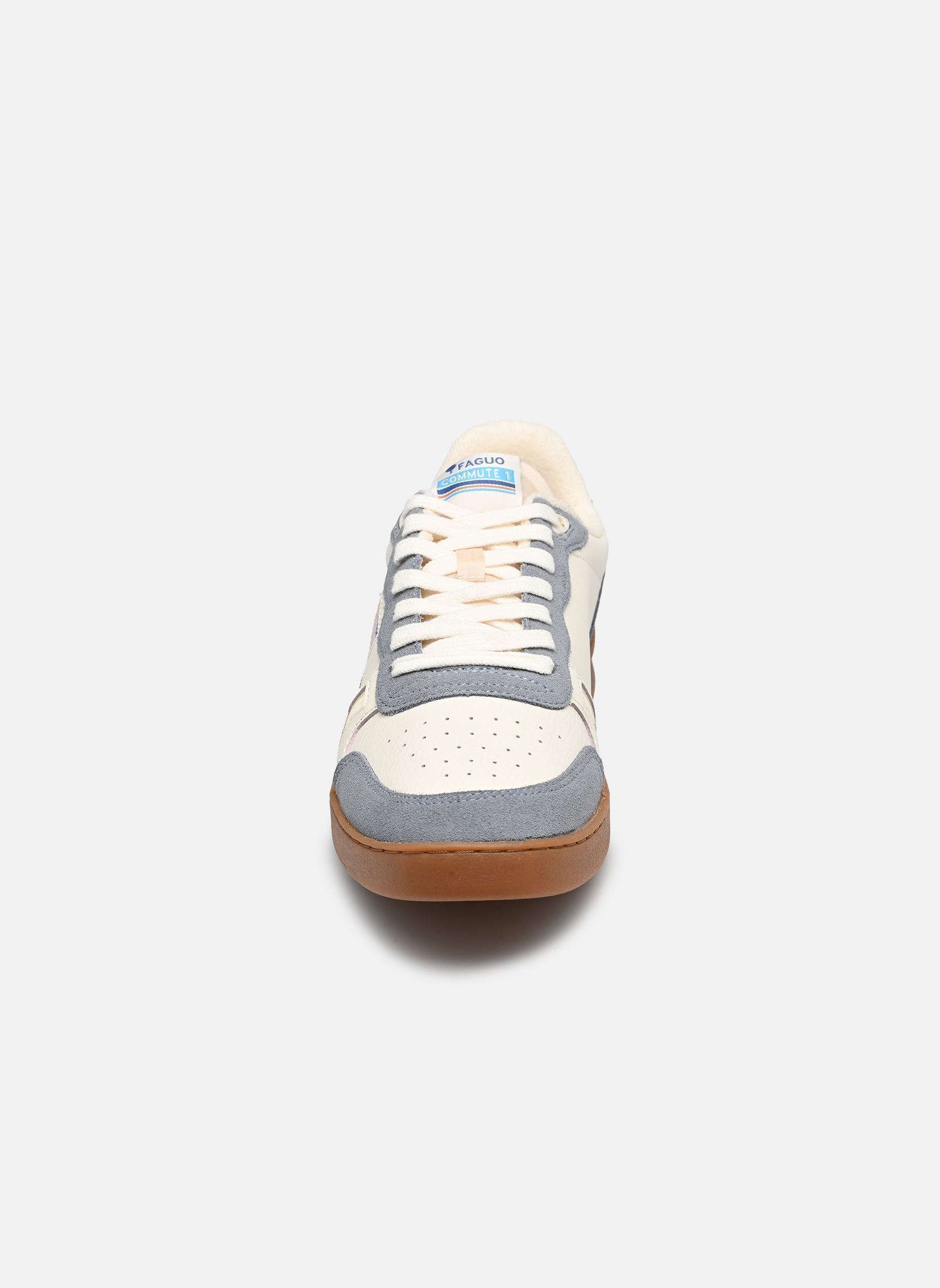 Baskets basses COMMUTE 1 LEATHER SUEDE M homme blanc Faguo Baskets basses COMMUTE 1 LEATHER SUEDE M homme blanc WHITE/BLUE