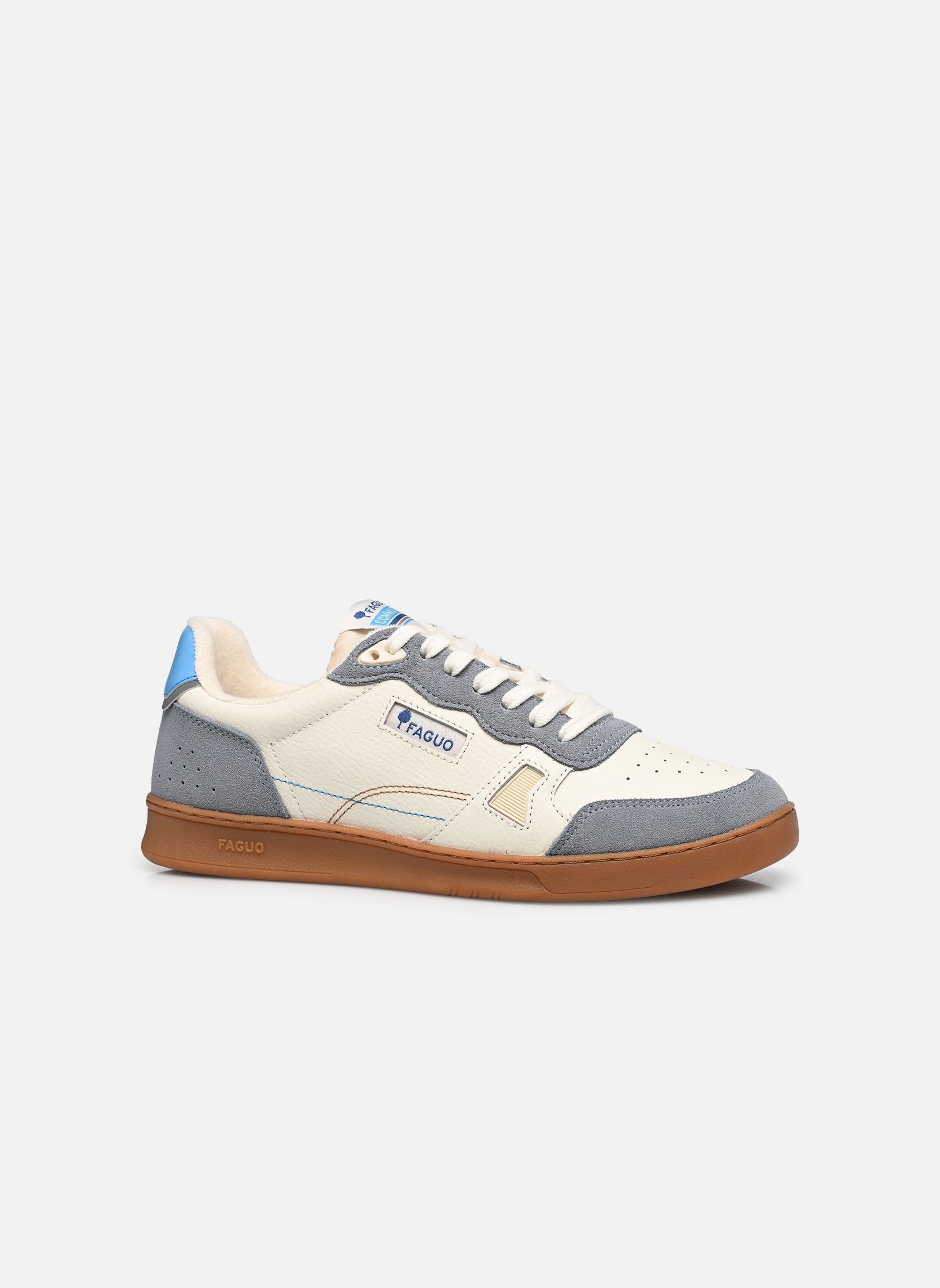 Baskets basses COMMUTE 1 LEATHER SUEDE M homme blanc Faguo Baskets basses COMMUTE 1 LEATHER SUEDE M homme blanc WHITE/BLUE