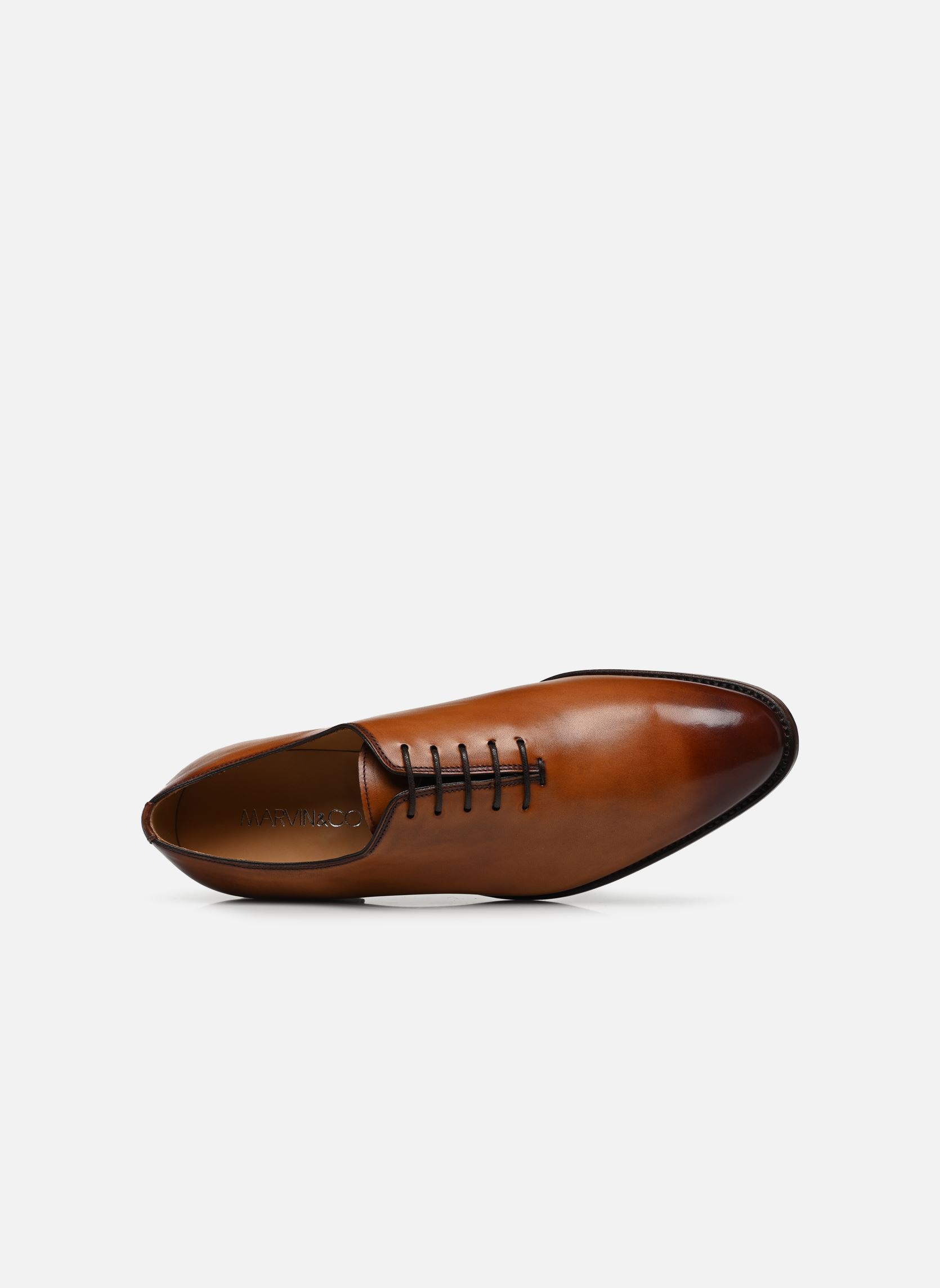 Richelieus WONE COUSU GOOD YEAR homme marron Marvin&Co Luxe Richelieus WONE COUSU GOOD YEAR homme marron Cognac Clair