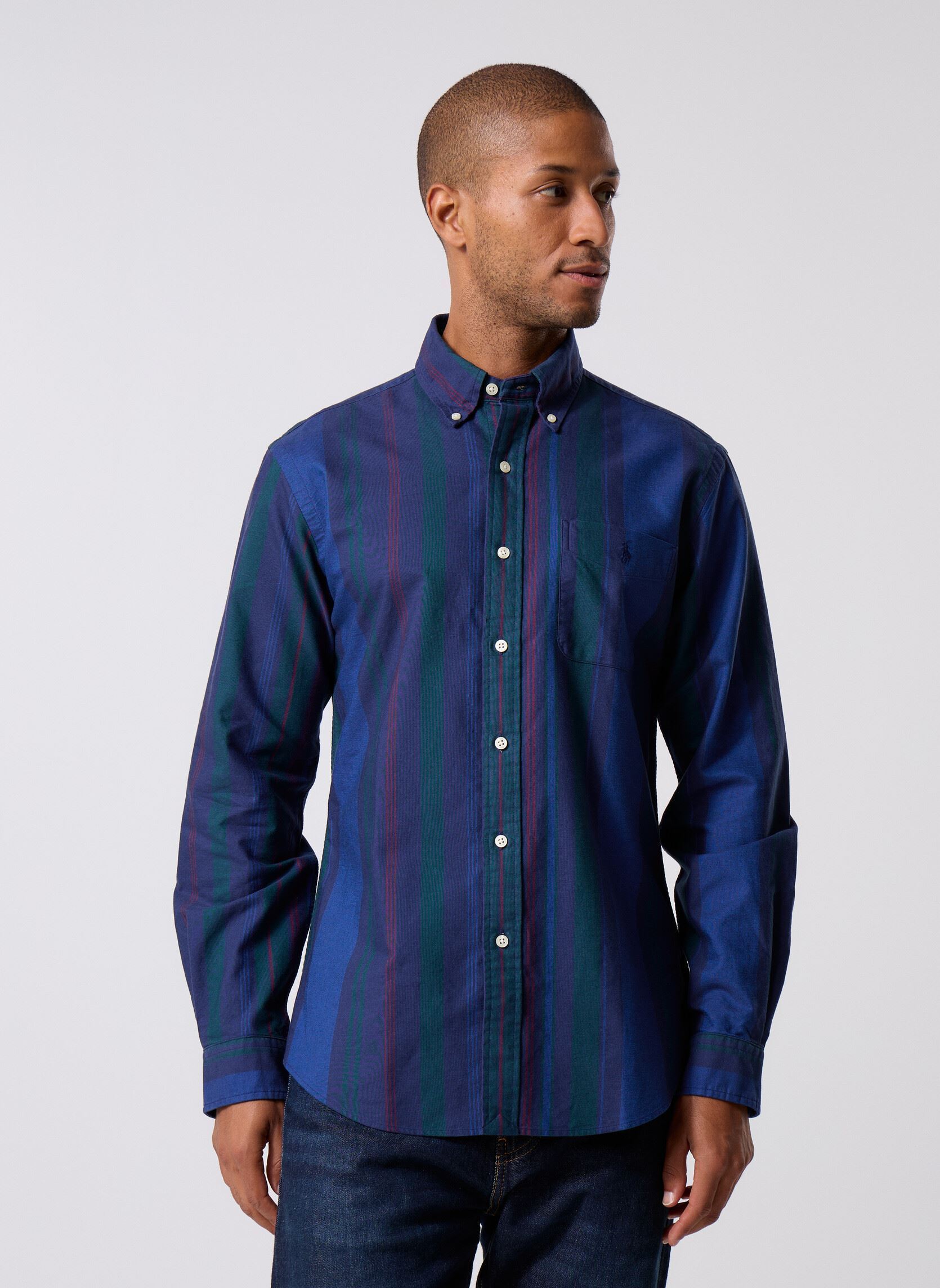 Chemise droite à motif - vue 3