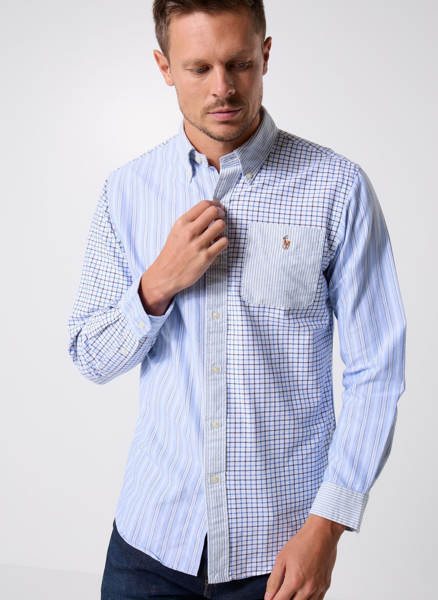 Chemise droite à motif - vue 2