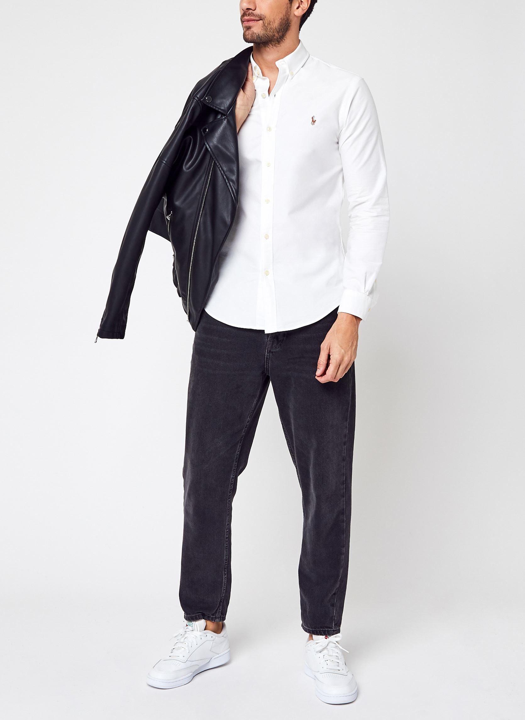 Chemises Chemise Oxford cintrée 710549084 homme blanc Polo Ralph Lauren Chemises Chemise Oxford cintrée 710549084 homme blanc BSR WHITE