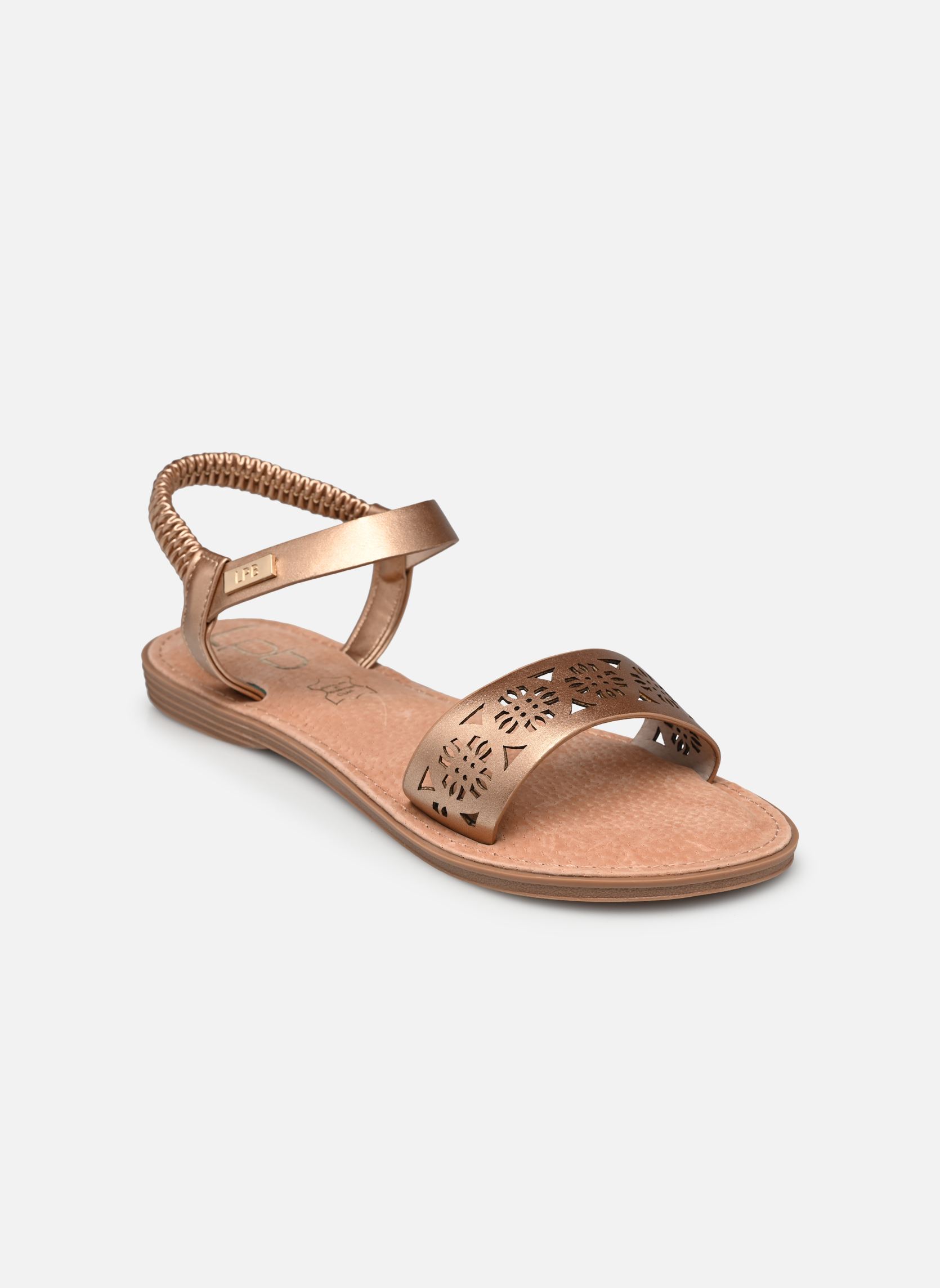 Sandalen FANIE damen gold und bronze LPB -LES PETITES BOMBES Sandalen FANIE damen gold und bronze Champagne metal