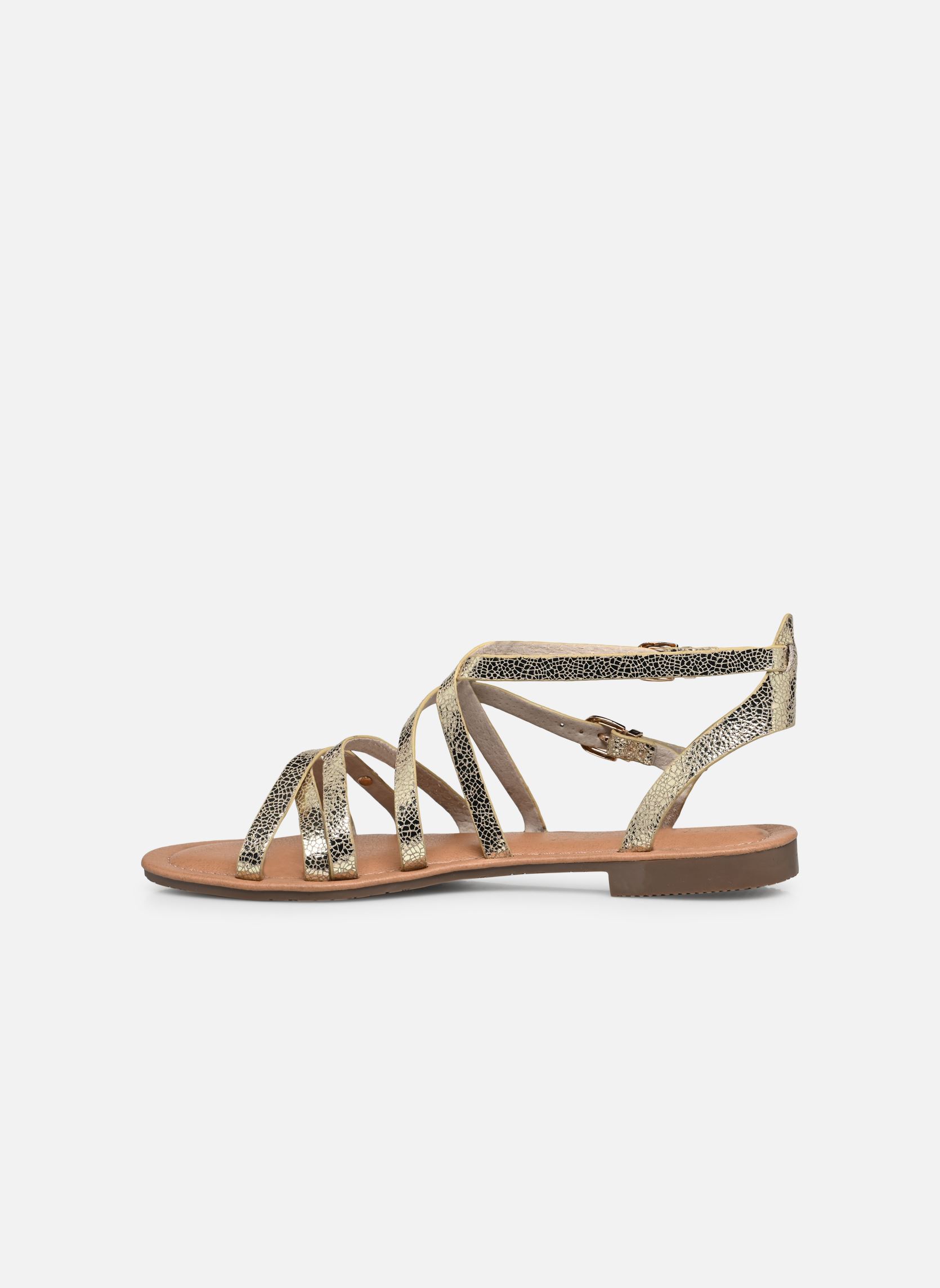 Sandales FIKEN femme or et bronze LPB -LES PETITES BOMBES Sandales FIKEN femme or et bronze Or Metal