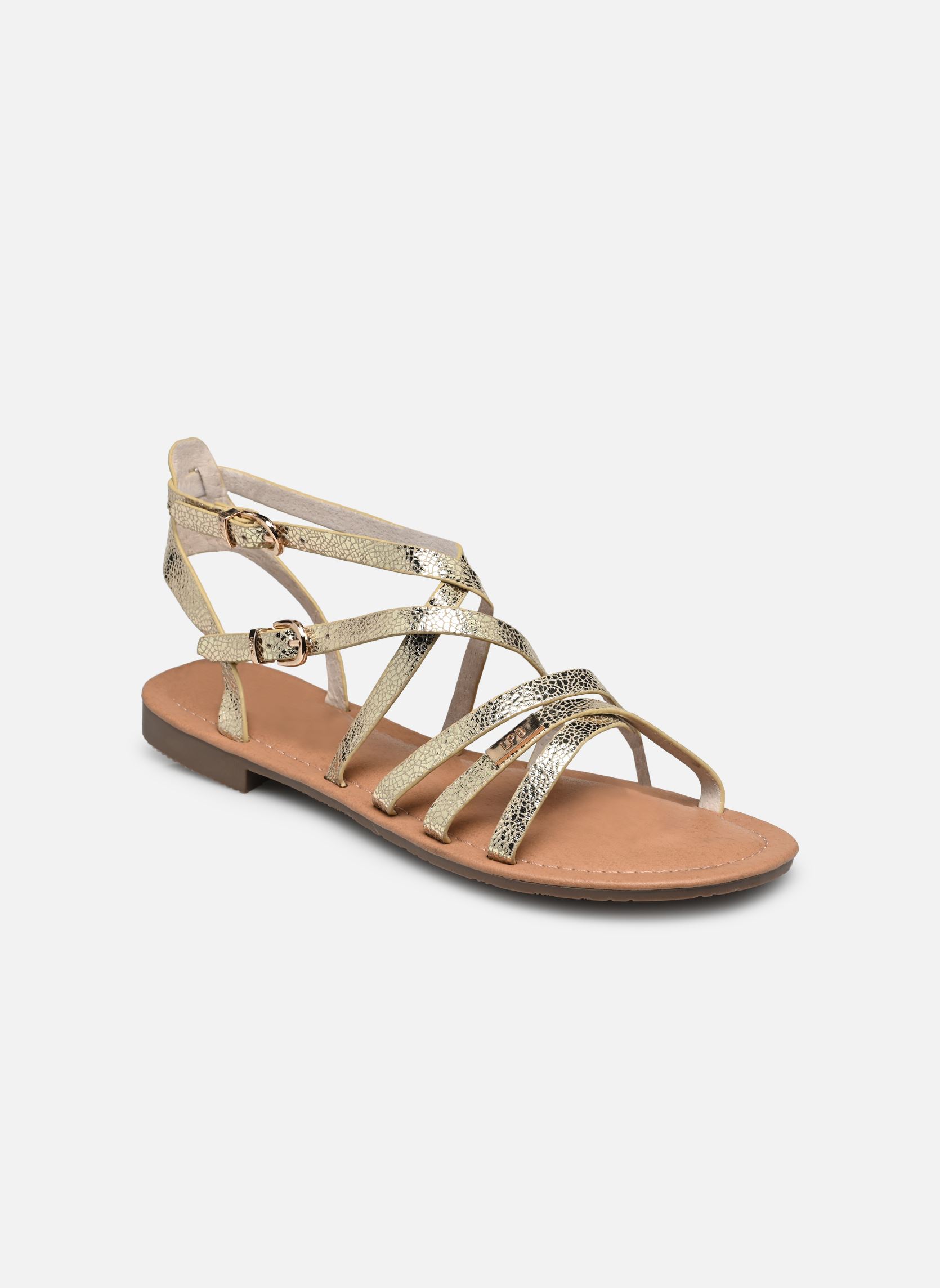 Sandales FIKEN femme or et bronze LPB -LES PETITES BOMBES Sandales FIKEN femme or et bronze Or Metal