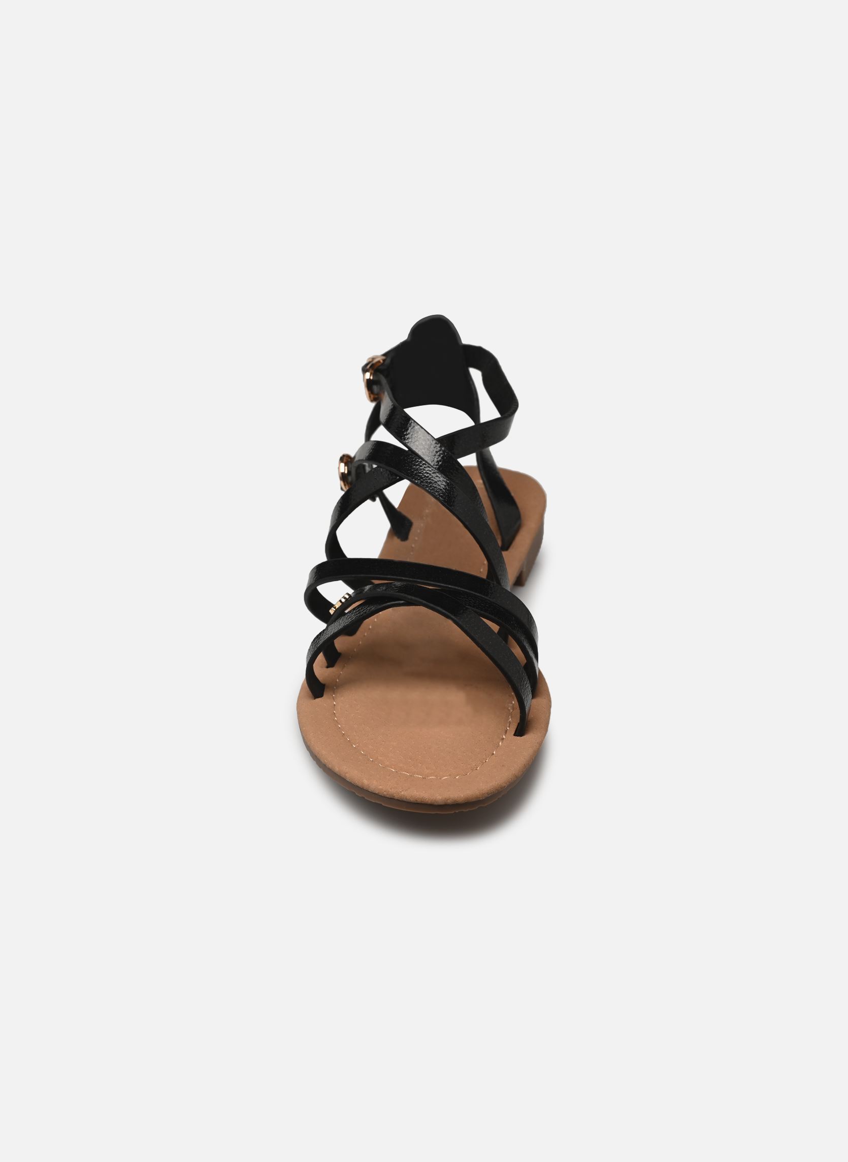 Sandalen FIKEN damen schwarz LPB -LES PETITES BOMBES Sandalen FIKEN damen schwarz Ebene metal