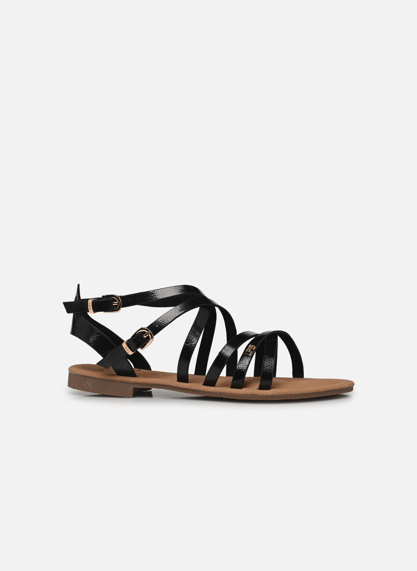 Sandalen FIKEN damen schwarz LPB -LES PETITES BOMBES Sandalen FIKEN damen schwarz Ebene metal
