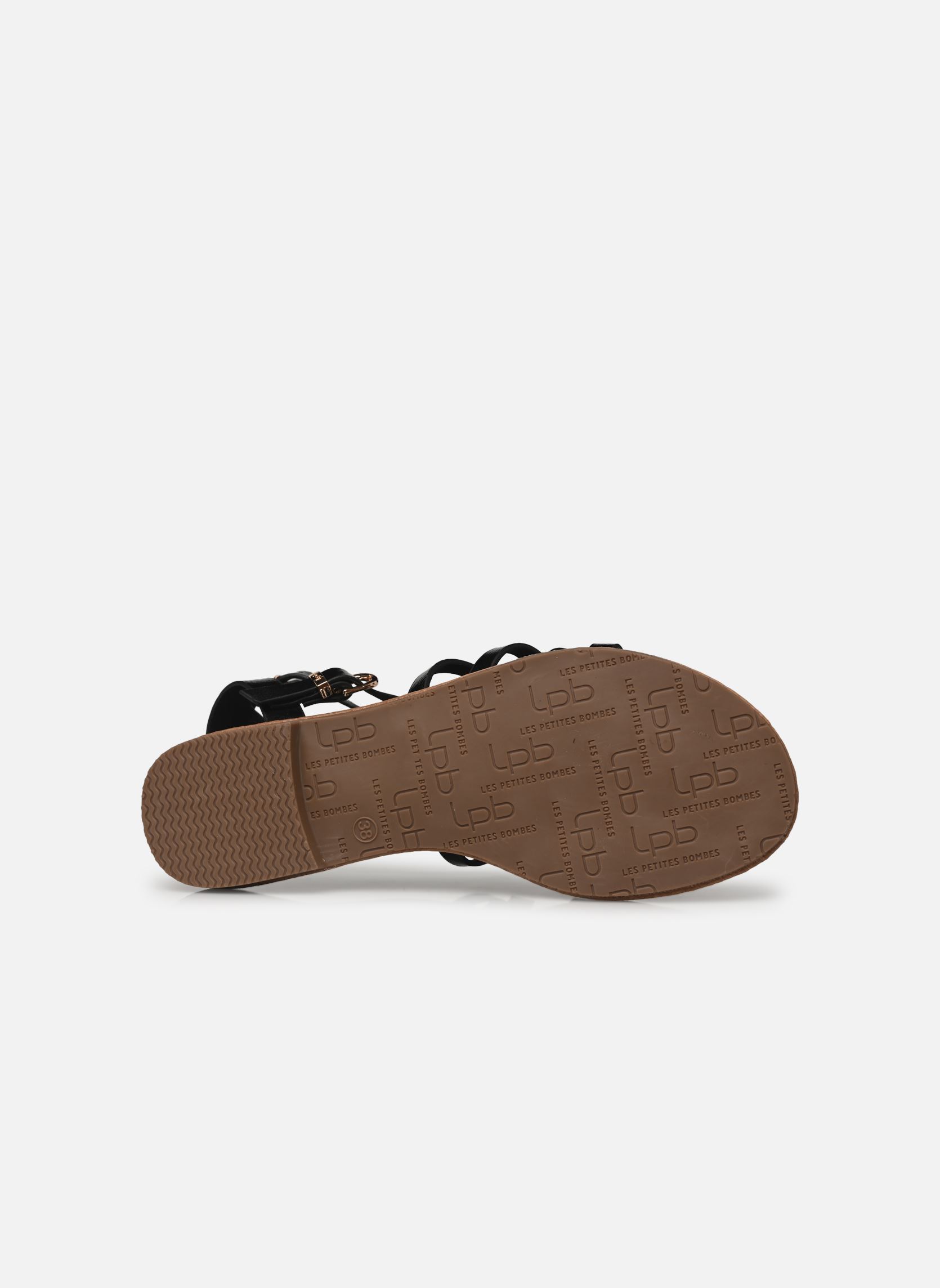 Sandalen FIKEN damen schwarz LPB -LES PETITES BOMBES Sandalen FIKEN damen schwarz Ebene metal