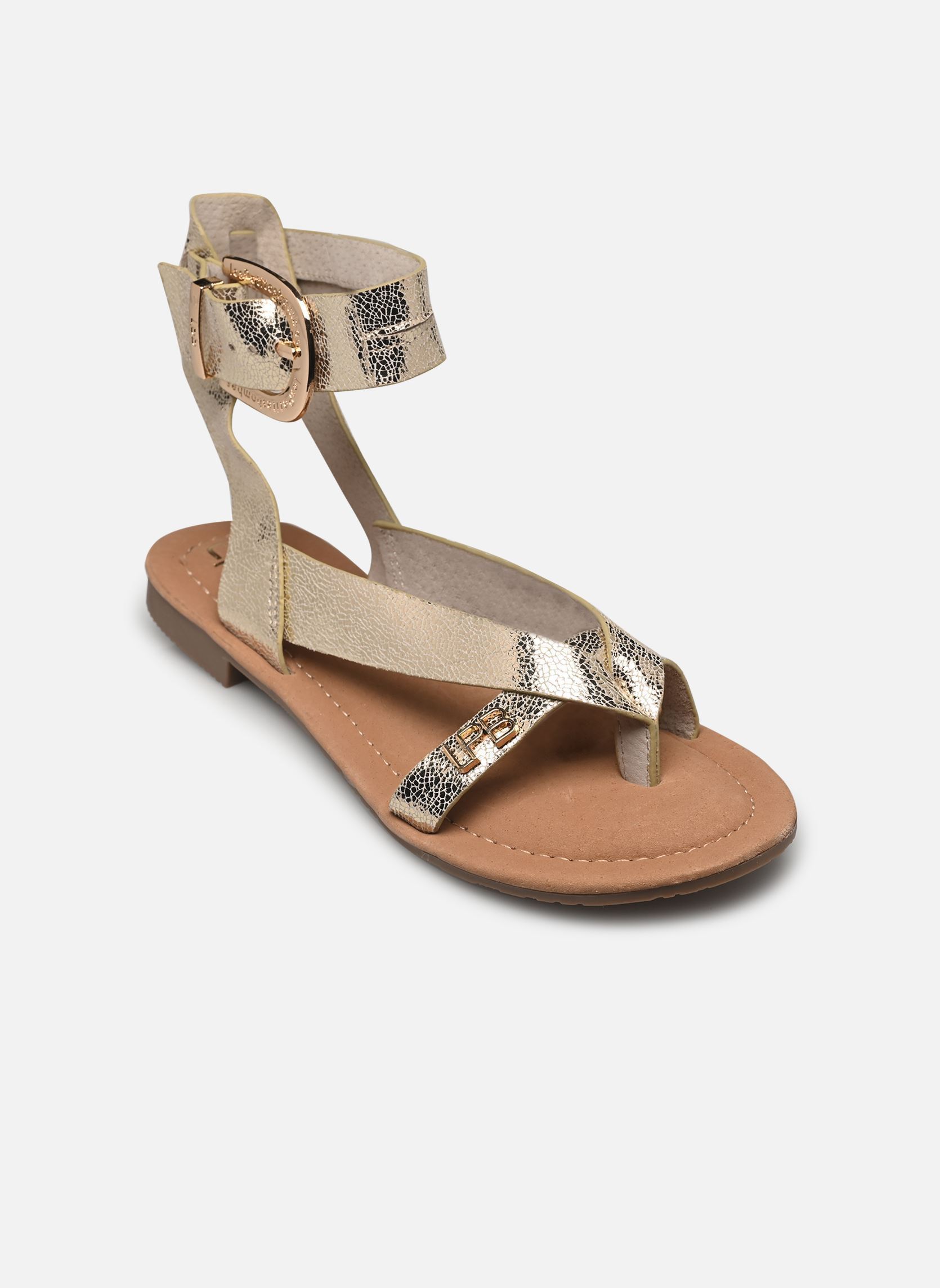 Sandales FIRMA femme or et bronze LPB -LES PETITES BOMBES Sandales FIRMA femme or et bronze Or Metal New