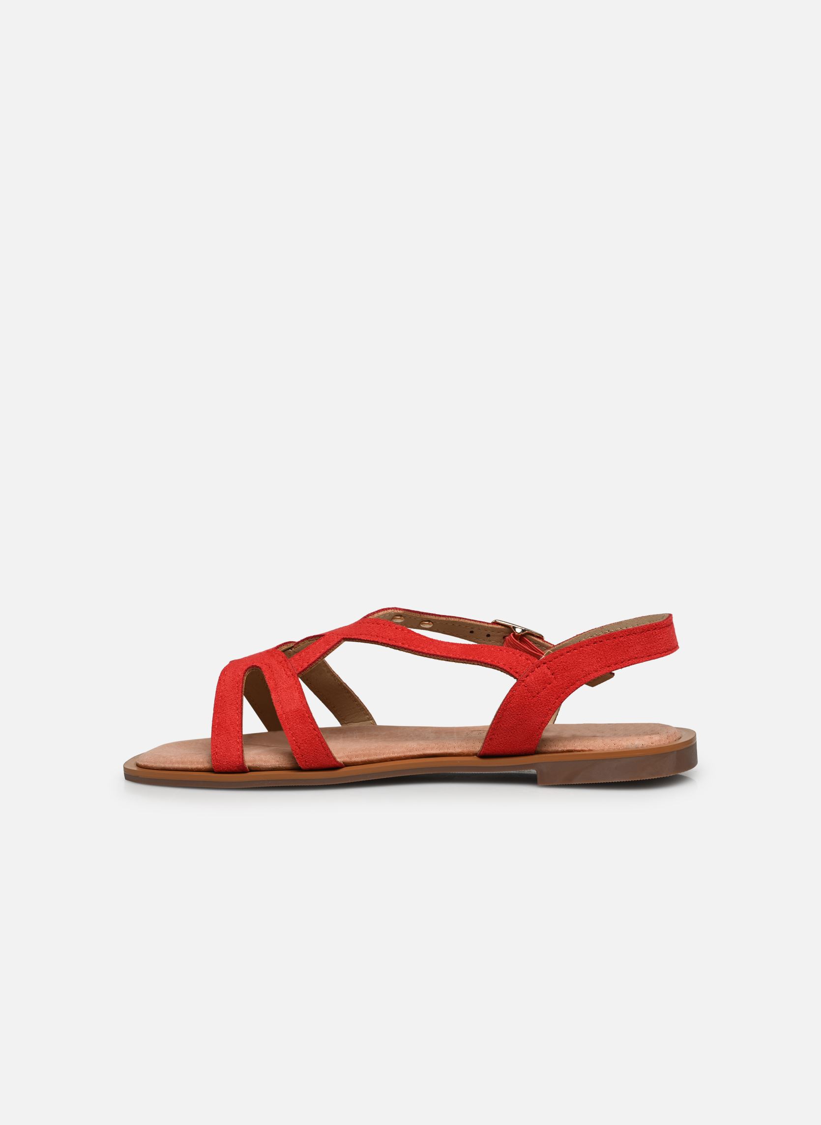 Sandalen FIDJI damen rot LPB -LES PETITES BOMBES Sandalen FIDJI damen rot ROUGE SUEDINE