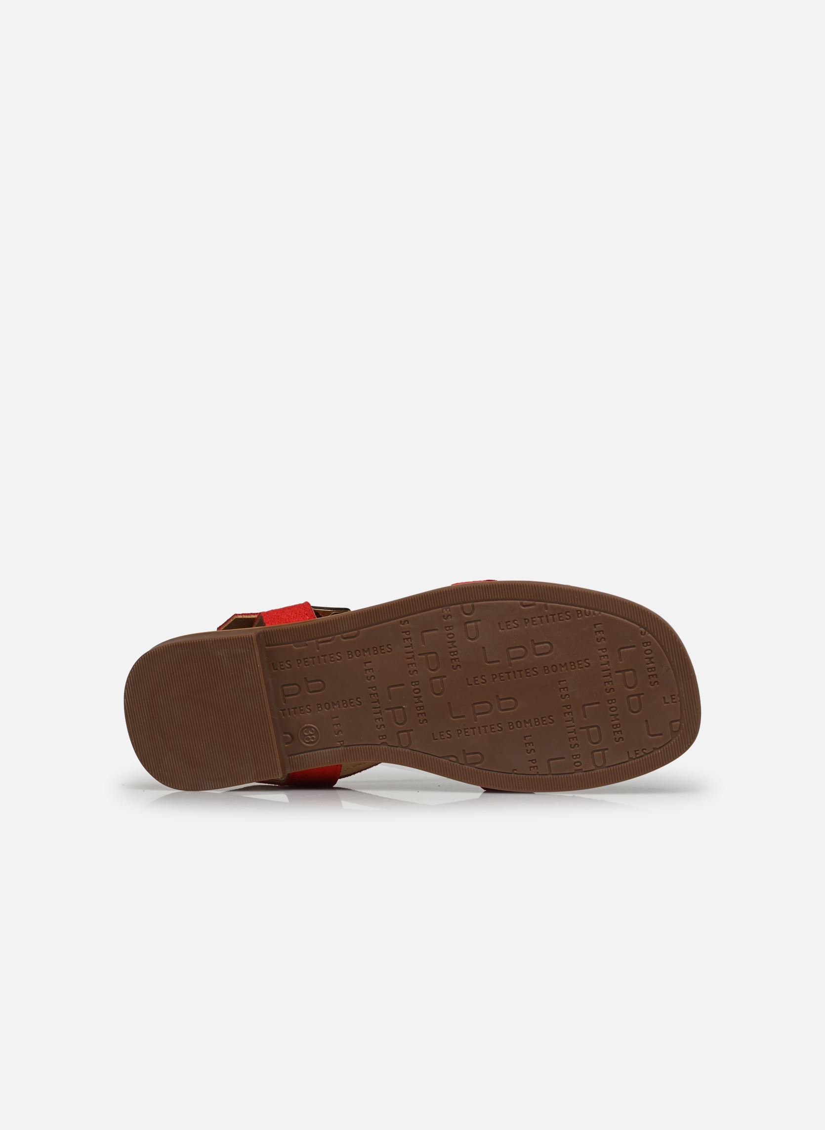 Sandalen FIDJI damen rot LPB -LES PETITES BOMBES Sandalen FIDJI damen rot ROUGE SUEDINE