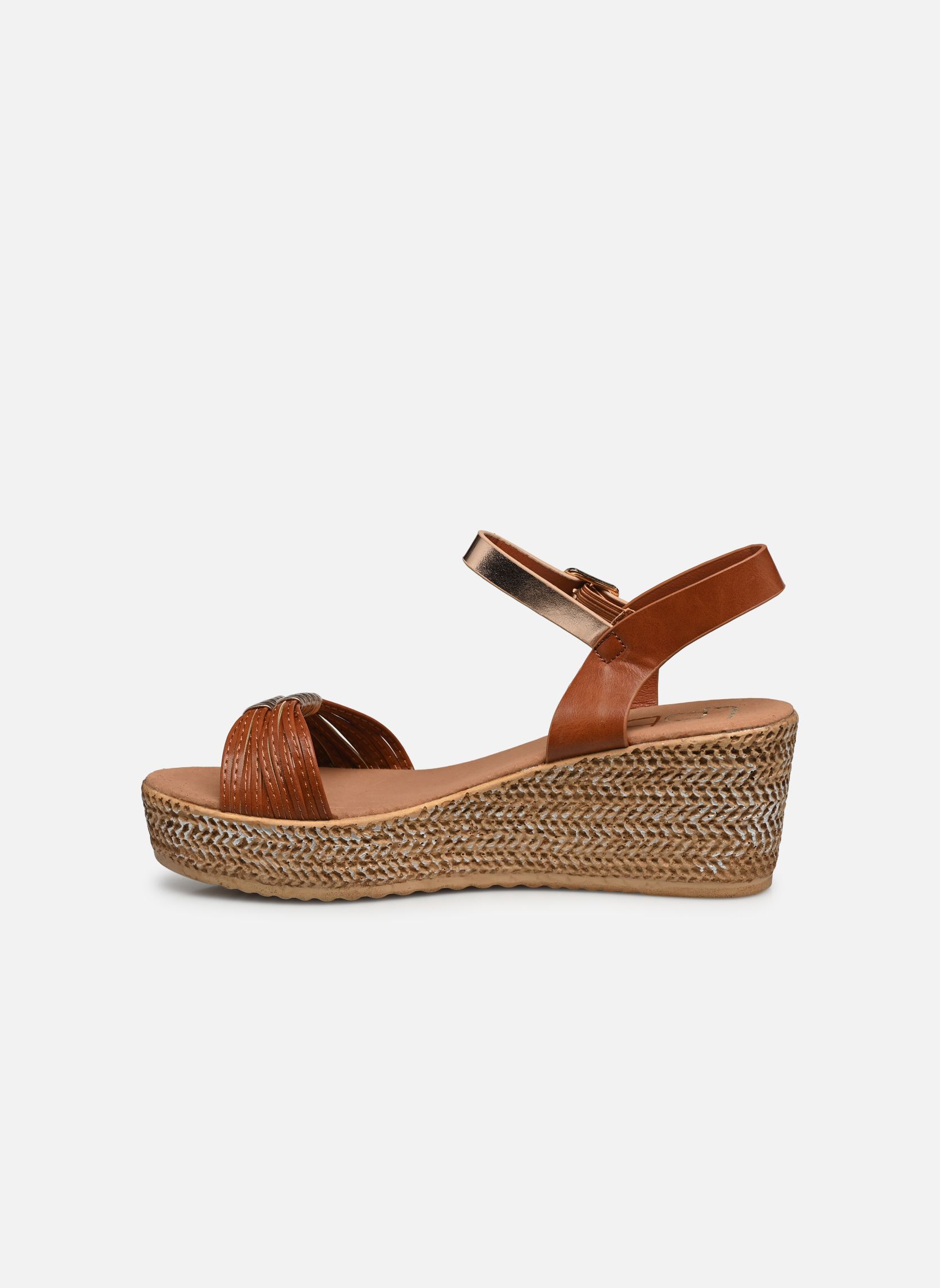 Keil- und Plateausandalen FELICIA damen braun LPB -LES PETITES BOMBES Keil- und Plateausandalen FELICIA damen braun Camel