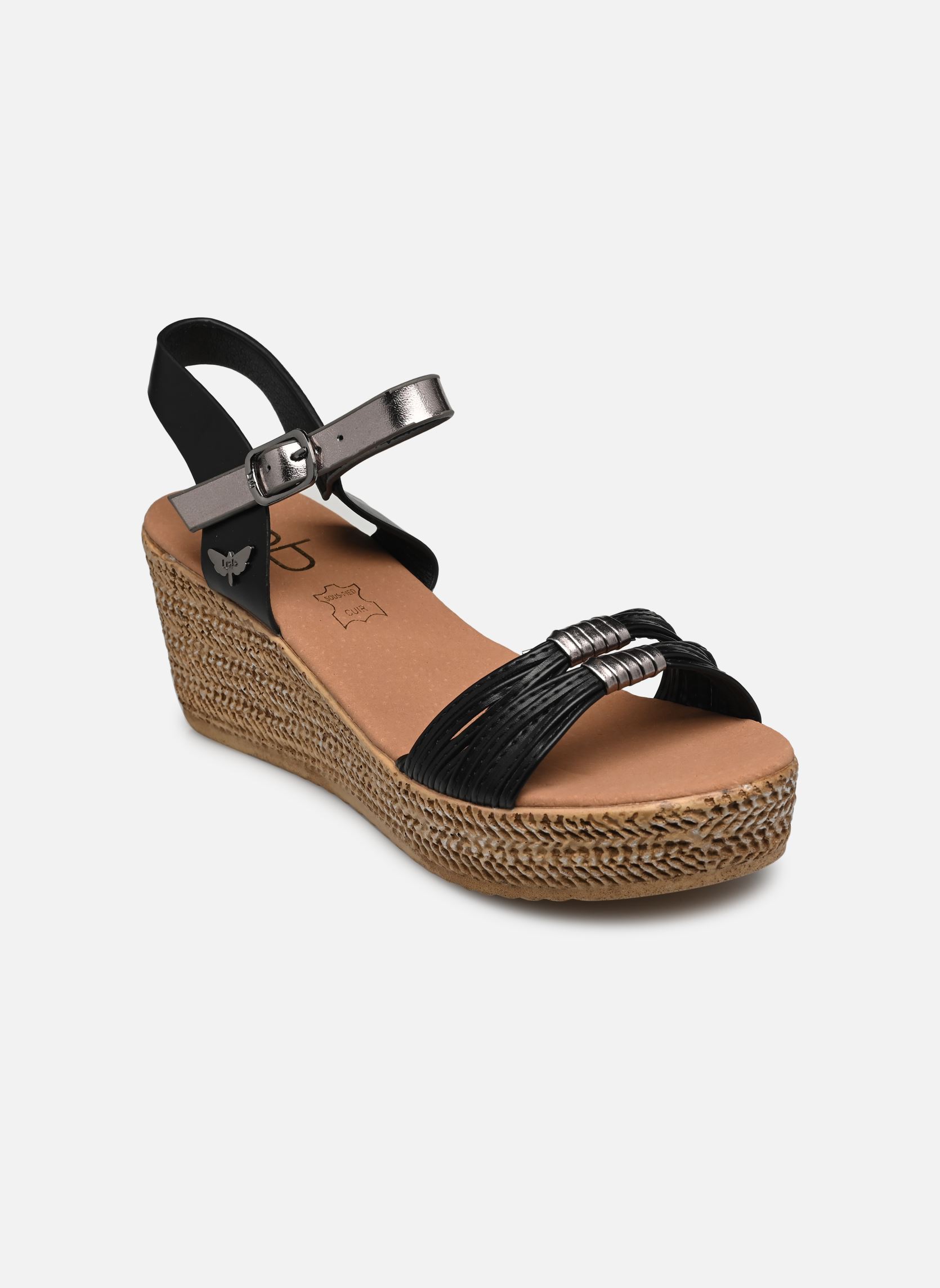 Sandales compensées et plateformes FELICIA femme noir LPB -LES PETITES BOMBES Sandales compensées et plateformes FELICIA femme noir Noir