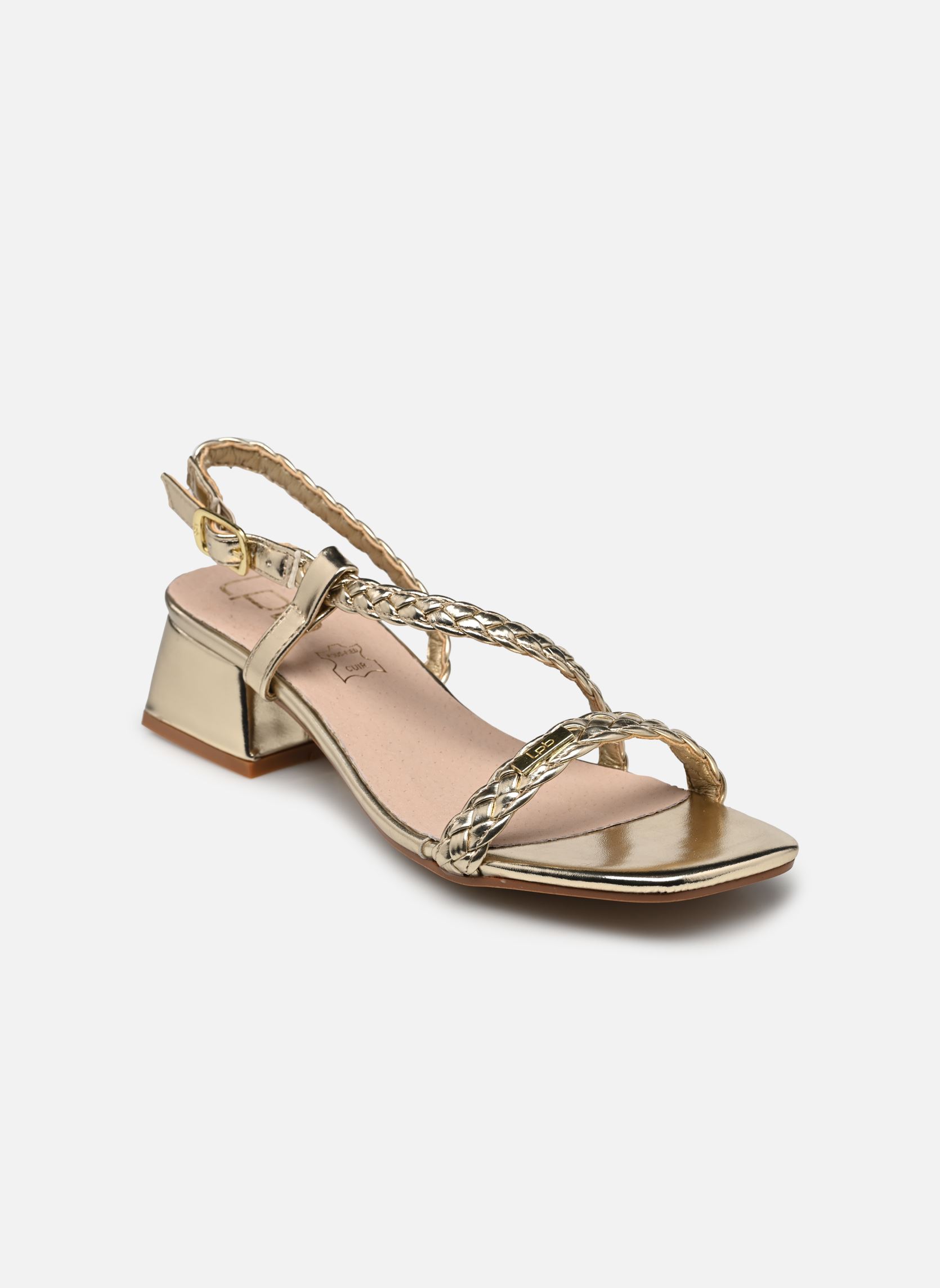 Sandalias y plataformas de cuña FLORENCIA mujer oro y bronce LPB -LES PETITES BOMBES Sandalias y plataformas de cuña FLORENCIA mujer oro y bronce Or Metal
