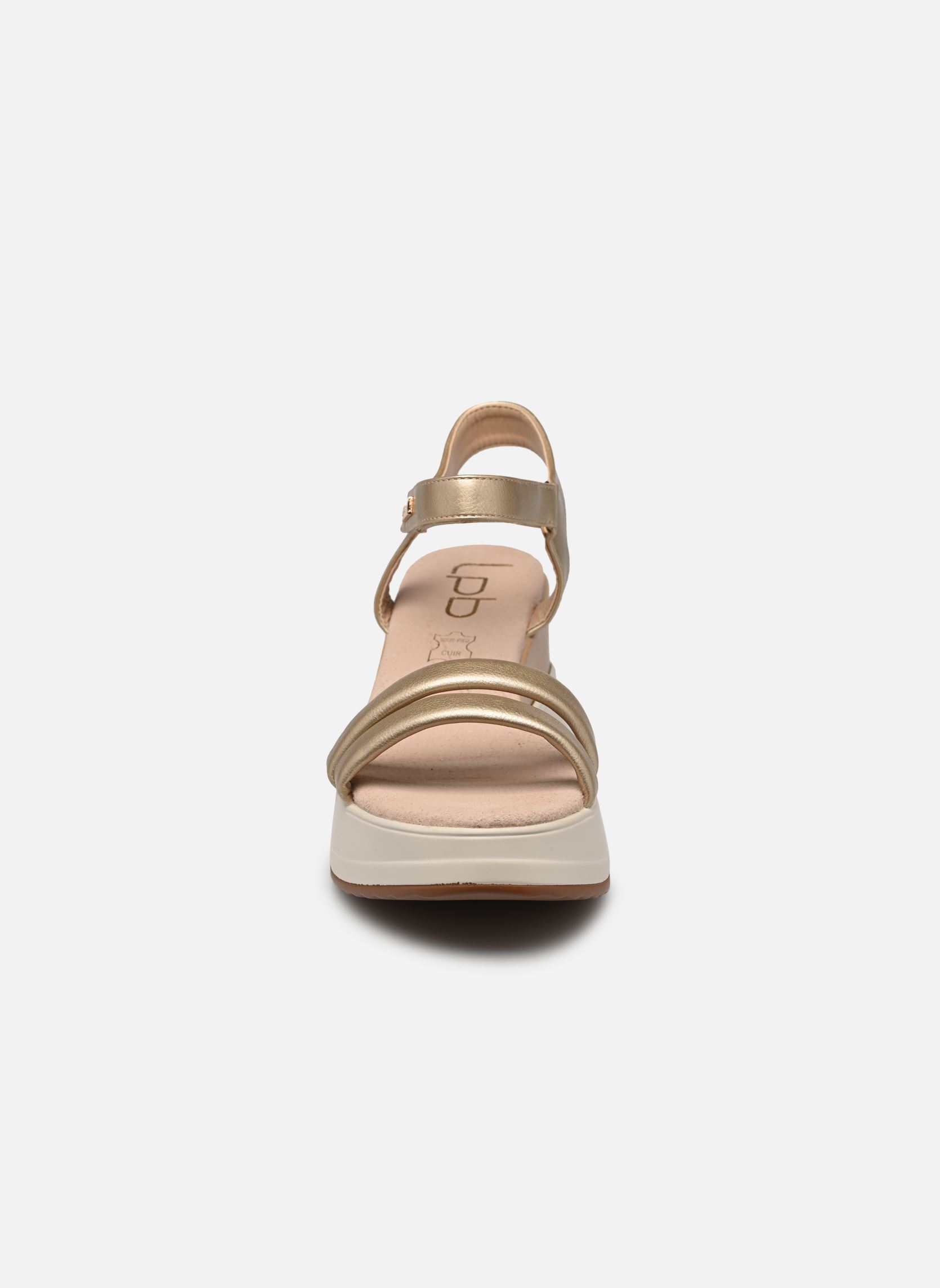 Sandali con zeppa e plateau FIONA donna oro e bronzo LPB -LES PETITES BOMBES Sandali con zeppa e plateau FIONA donna oro e bronzo Or Metal