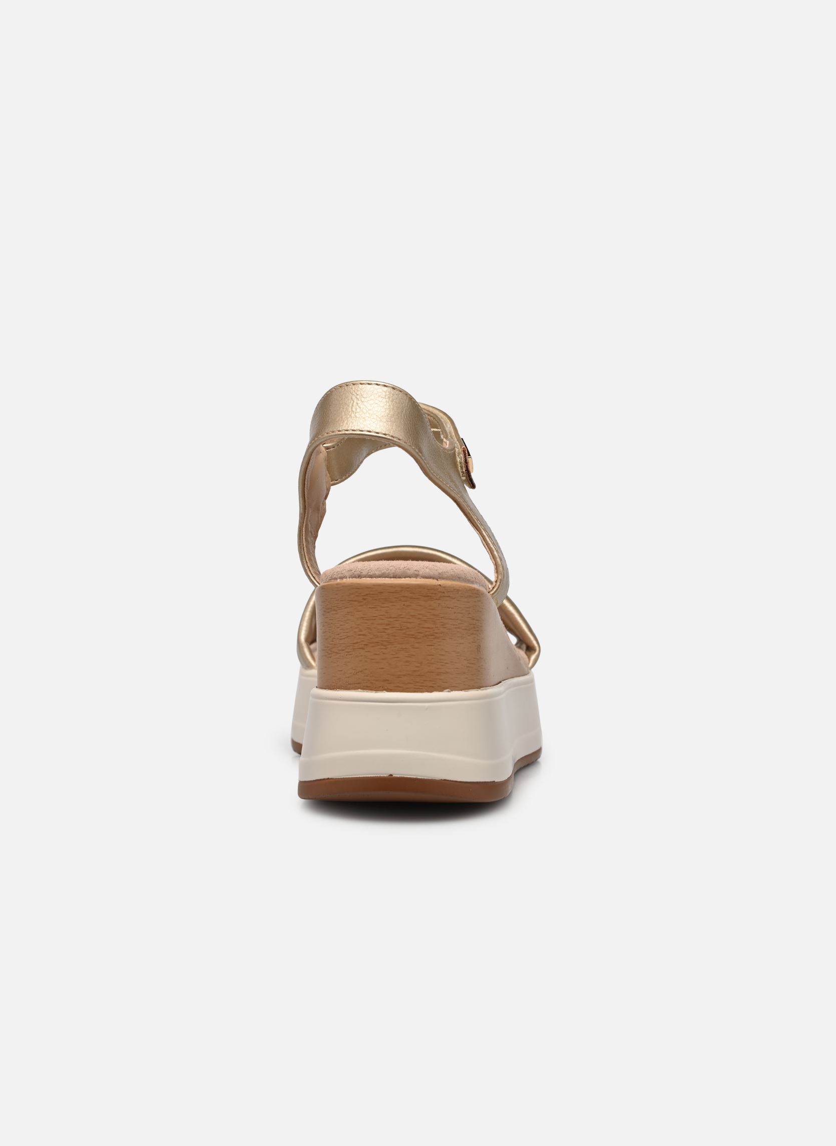 Sandali con zeppa e plateau FIONA donna oro e bronzo LPB -LES PETITES BOMBES Sandali con zeppa e plateau FIONA donna oro e bronzo Or Metal
