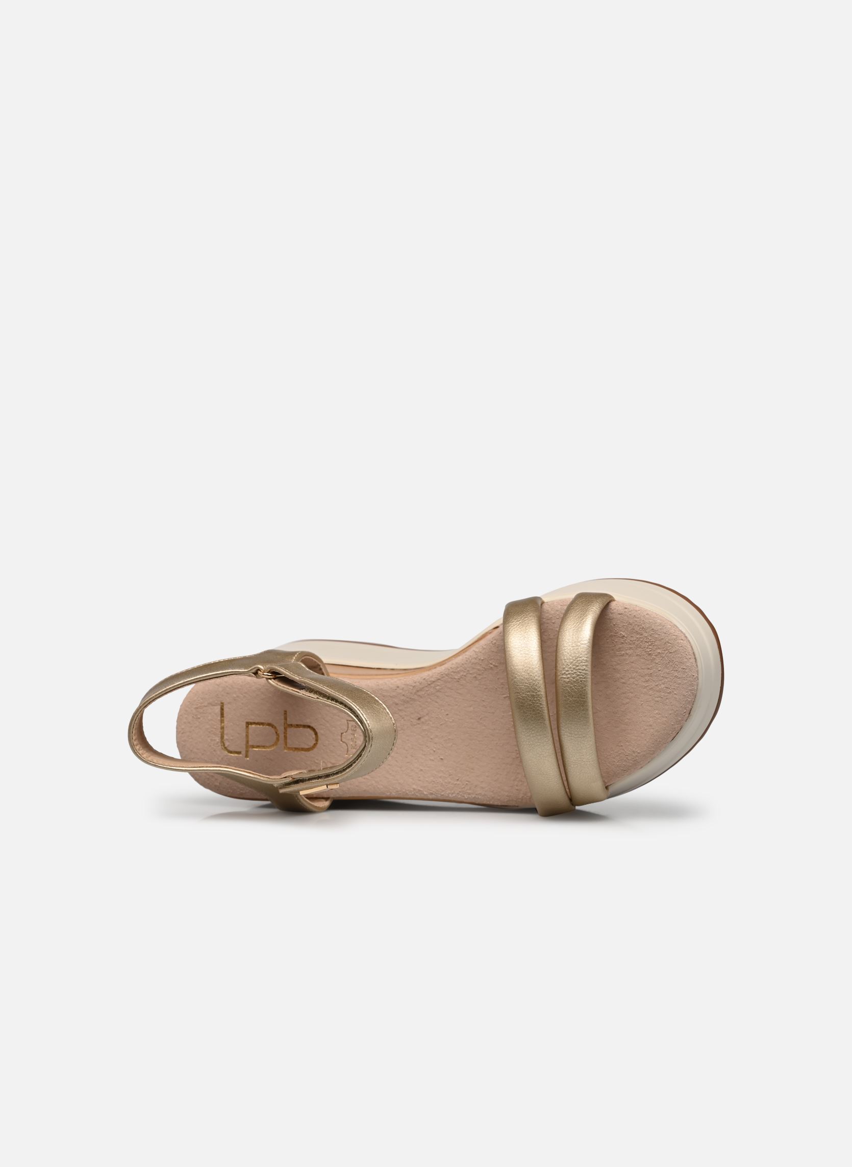 Sandali con zeppa e plateau FIONA donna oro e bronzo LPB -LES PETITES BOMBES Sandali con zeppa e plateau FIONA donna oro e bronzo Or Metal