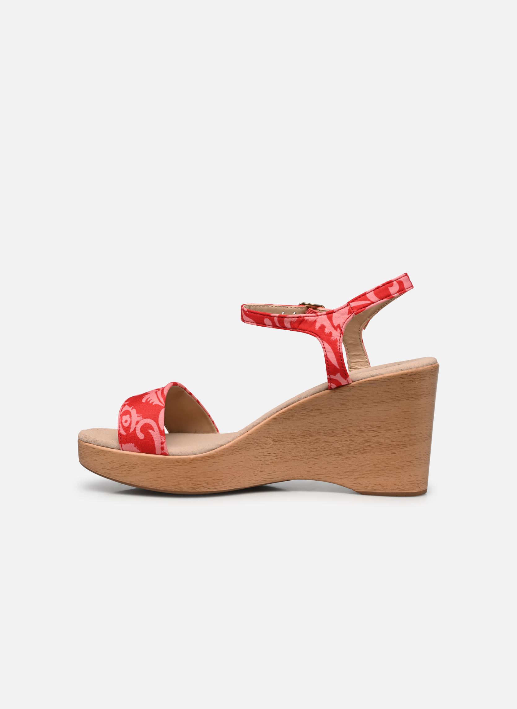 Sandalias y plataformas de cuña FLAVIA mujer multicolor LPB -LES PETITES BOMBES Sandalias y plataformas de cuña FLAVIA mujer multicolor PRINT ROUGE DUCHESSE