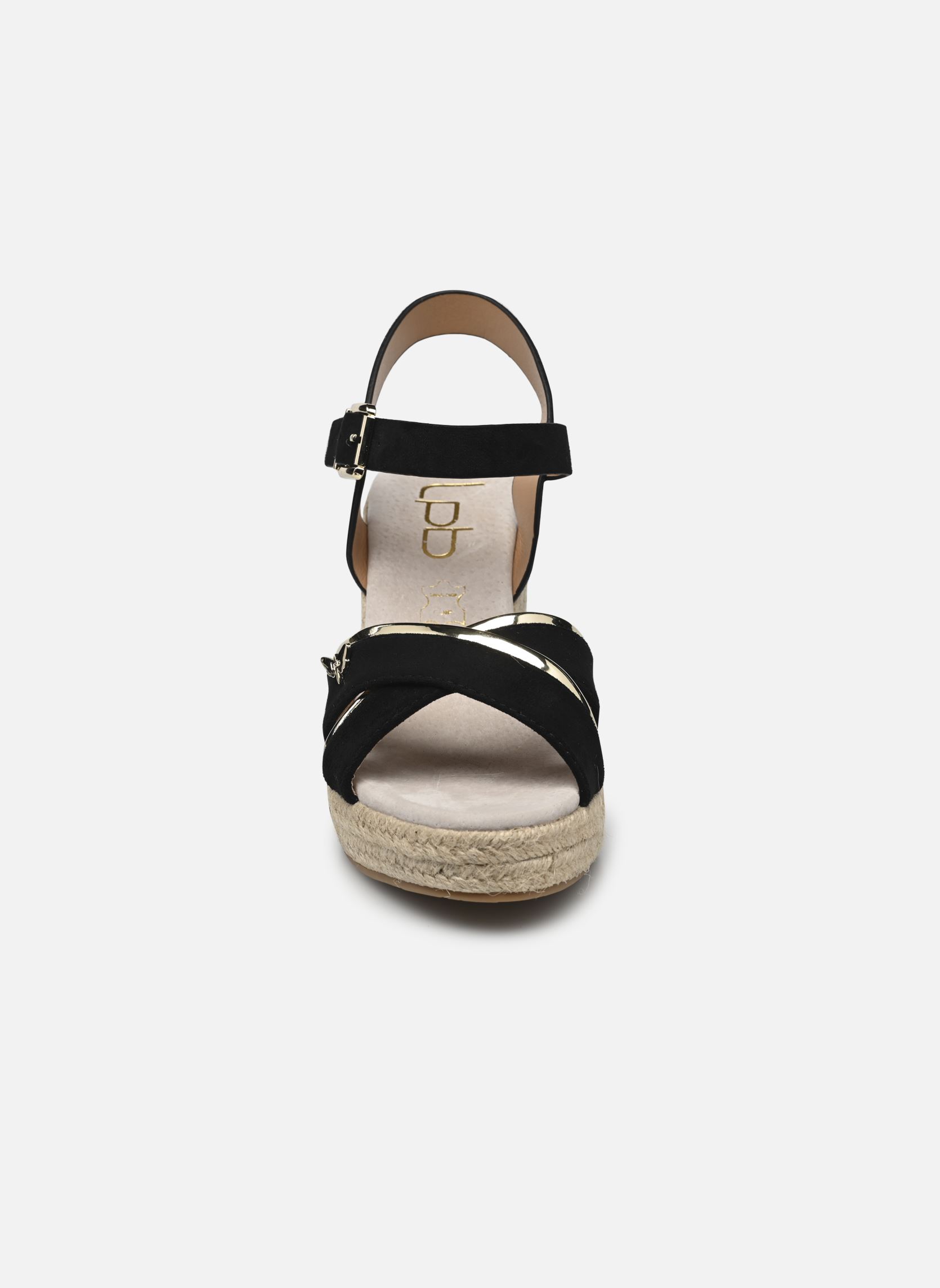 Keil- und Plateausandalen FLORY damen schwarz LPB -LES PETITES BOMBES Keil- und Plateausandalen FLORY damen schwarz NOIR SUEDINE