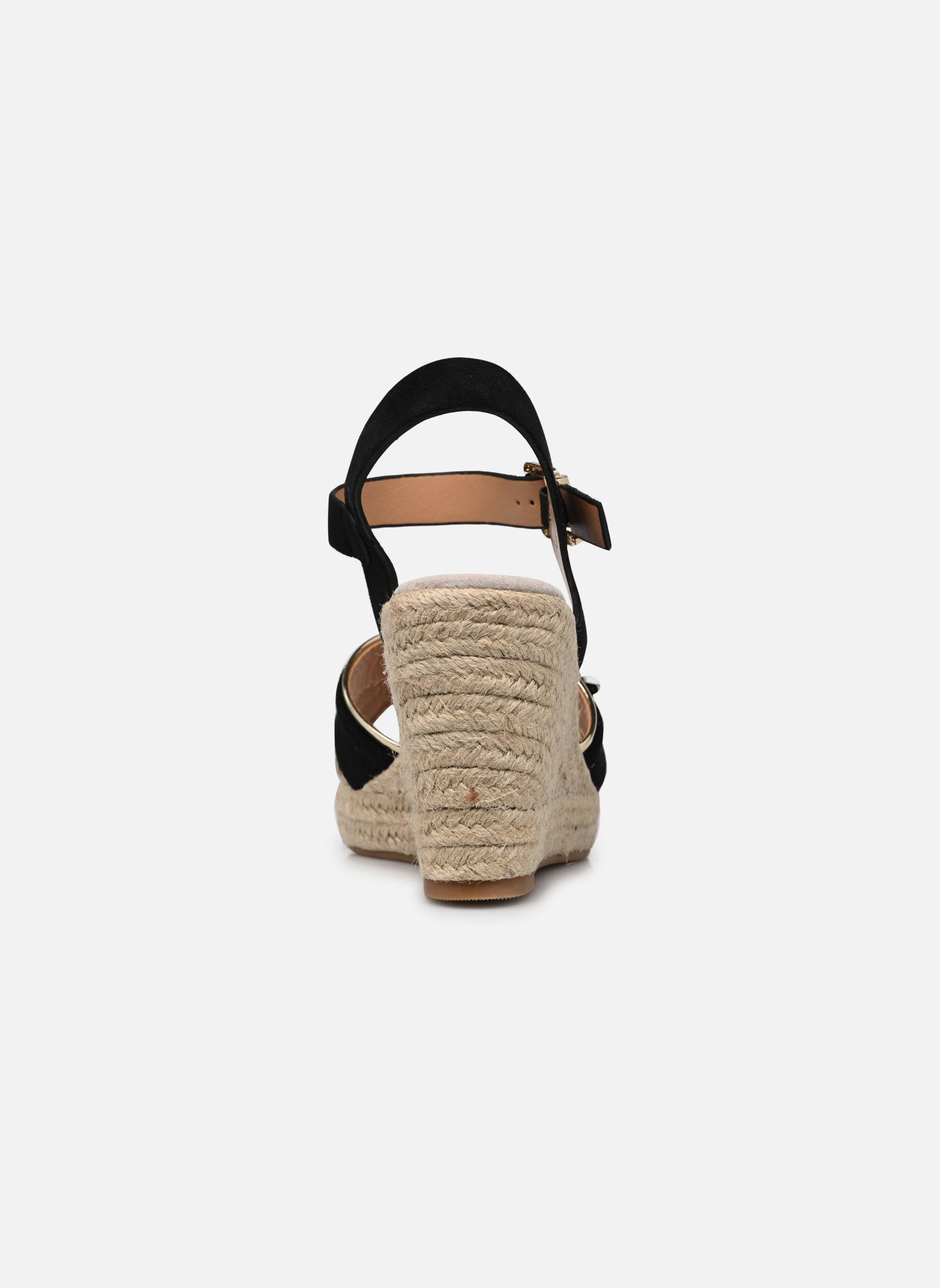 Keil- und Plateausandalen FLORY damen schwarz LPB -LES PETITES BOMBES Keil- und Plateausandalen FLORY damen schwarz NOIR SUEDINE