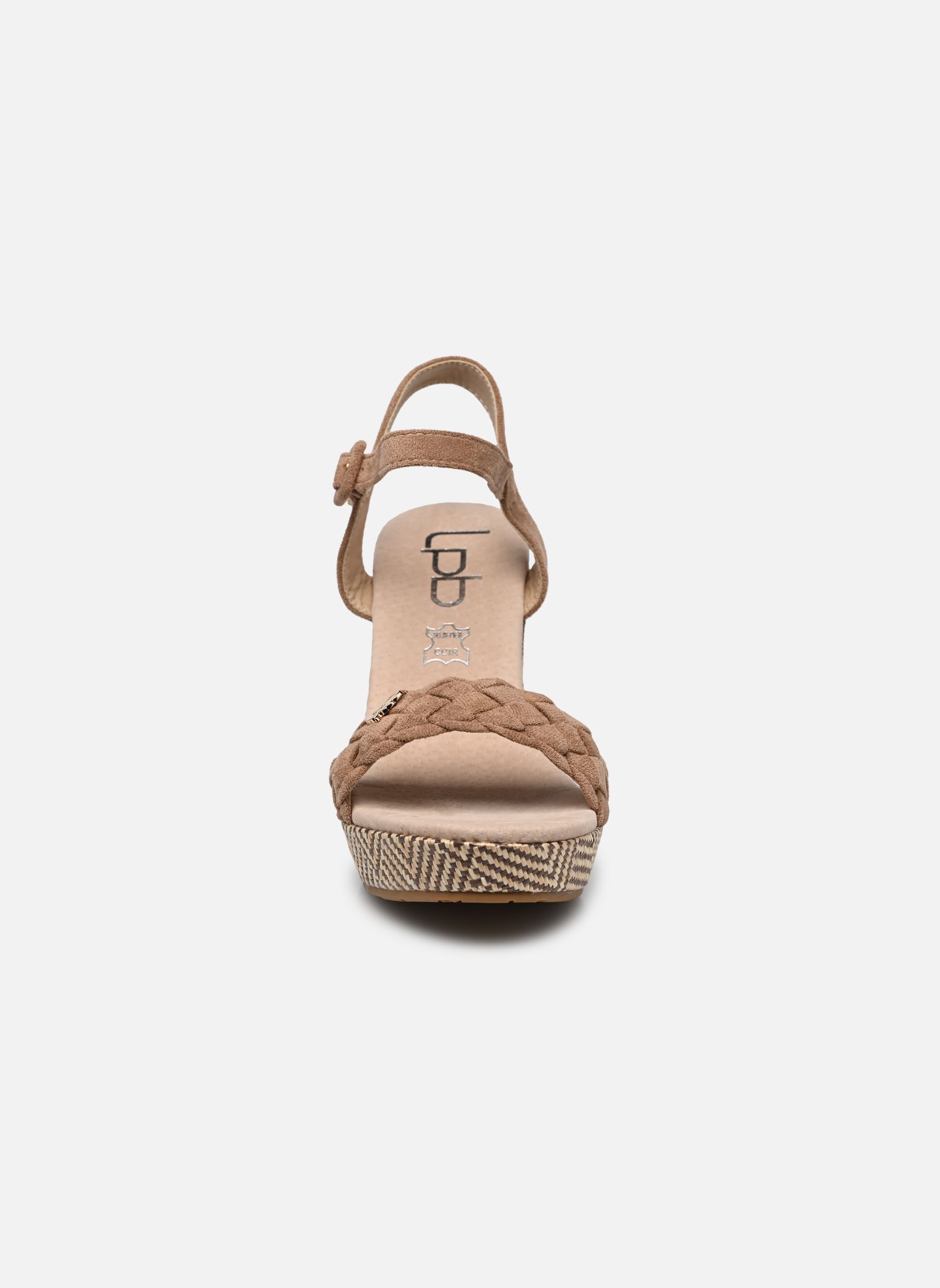 Sandali con zeppa e plateau FAUSTA donna beige LPB -LES PETITES BOMBES Sandali con zeppa e plateau FAUSTA donna beige TAUPE/CHEVRON