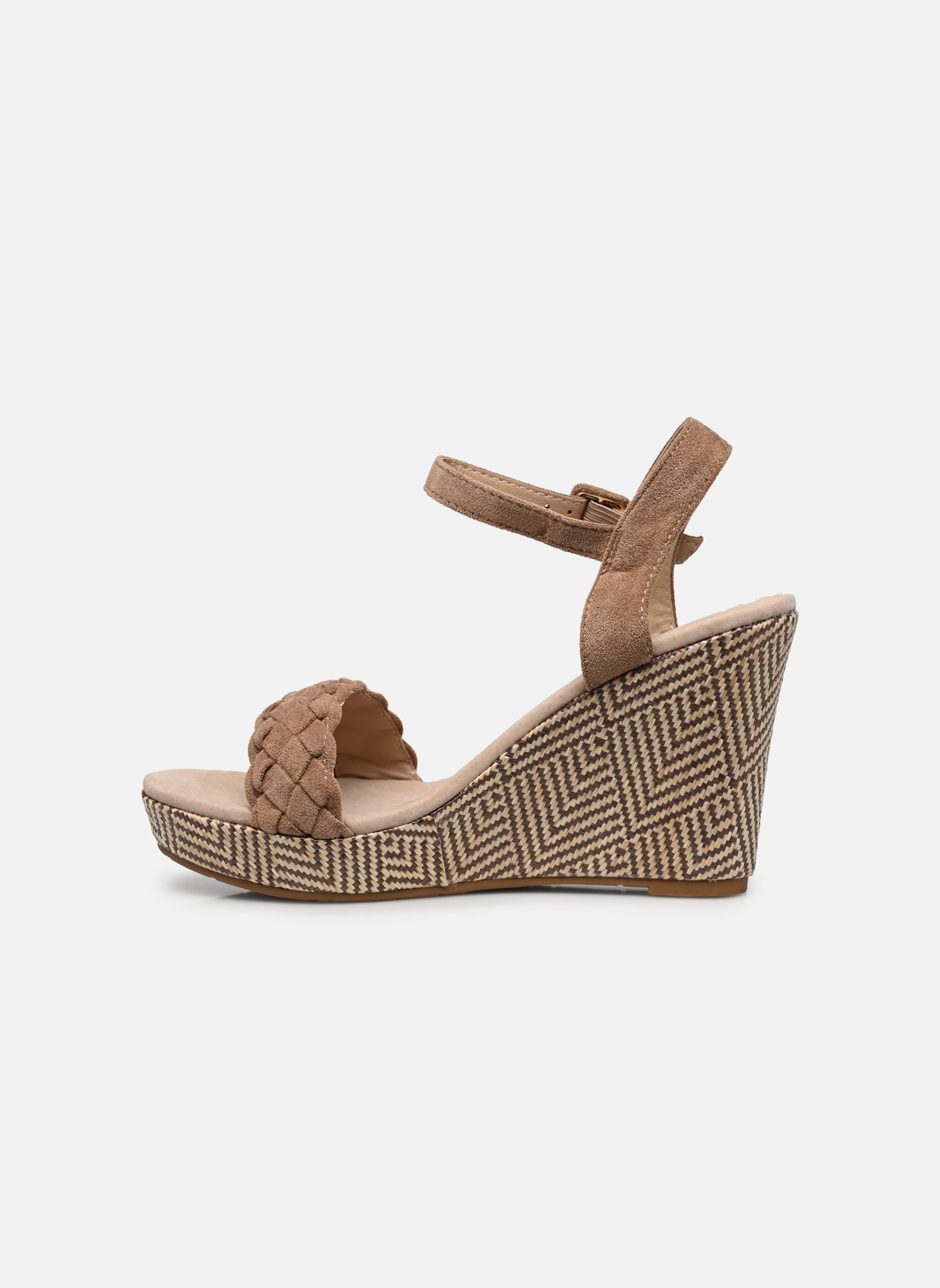 Sandali con zeppa e plateau FAUSTA donna beige LPB -LES PETITES BOMBES Sandali con zeppa e plateau FAUSTA donna beige TAUPE/CHEVRON
